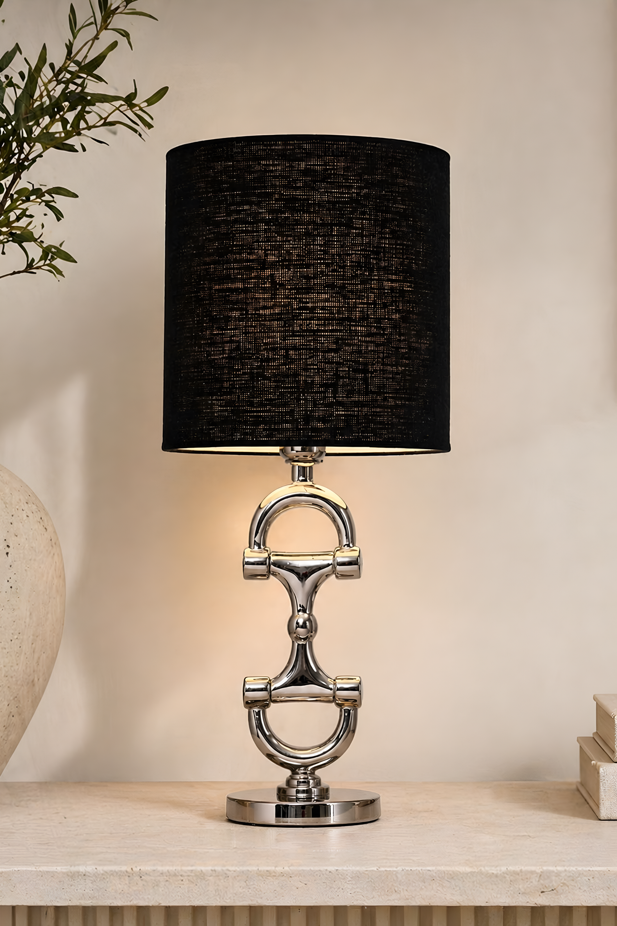 Linen Lampshade - Black