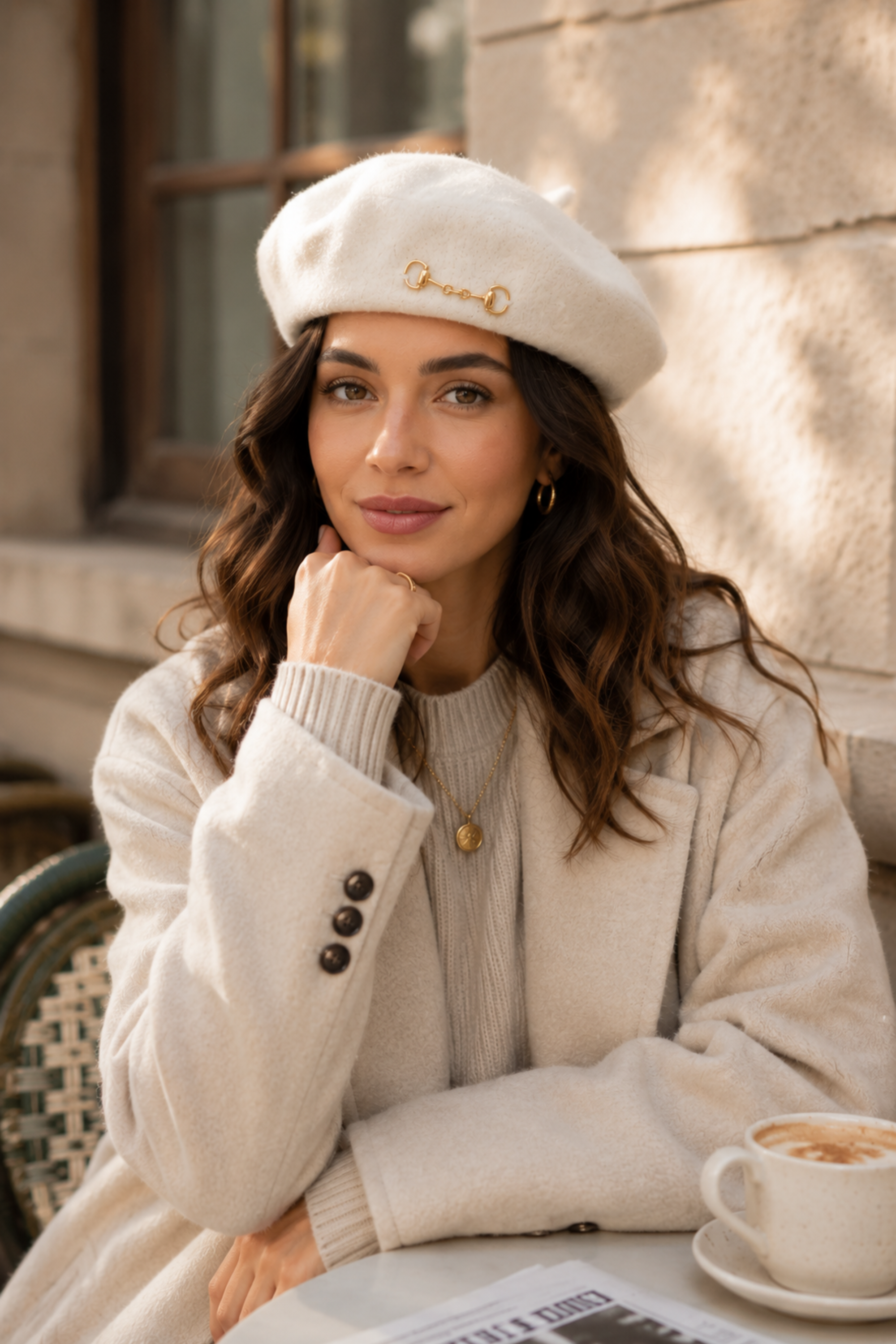 Lola Bit Beret - Ivory