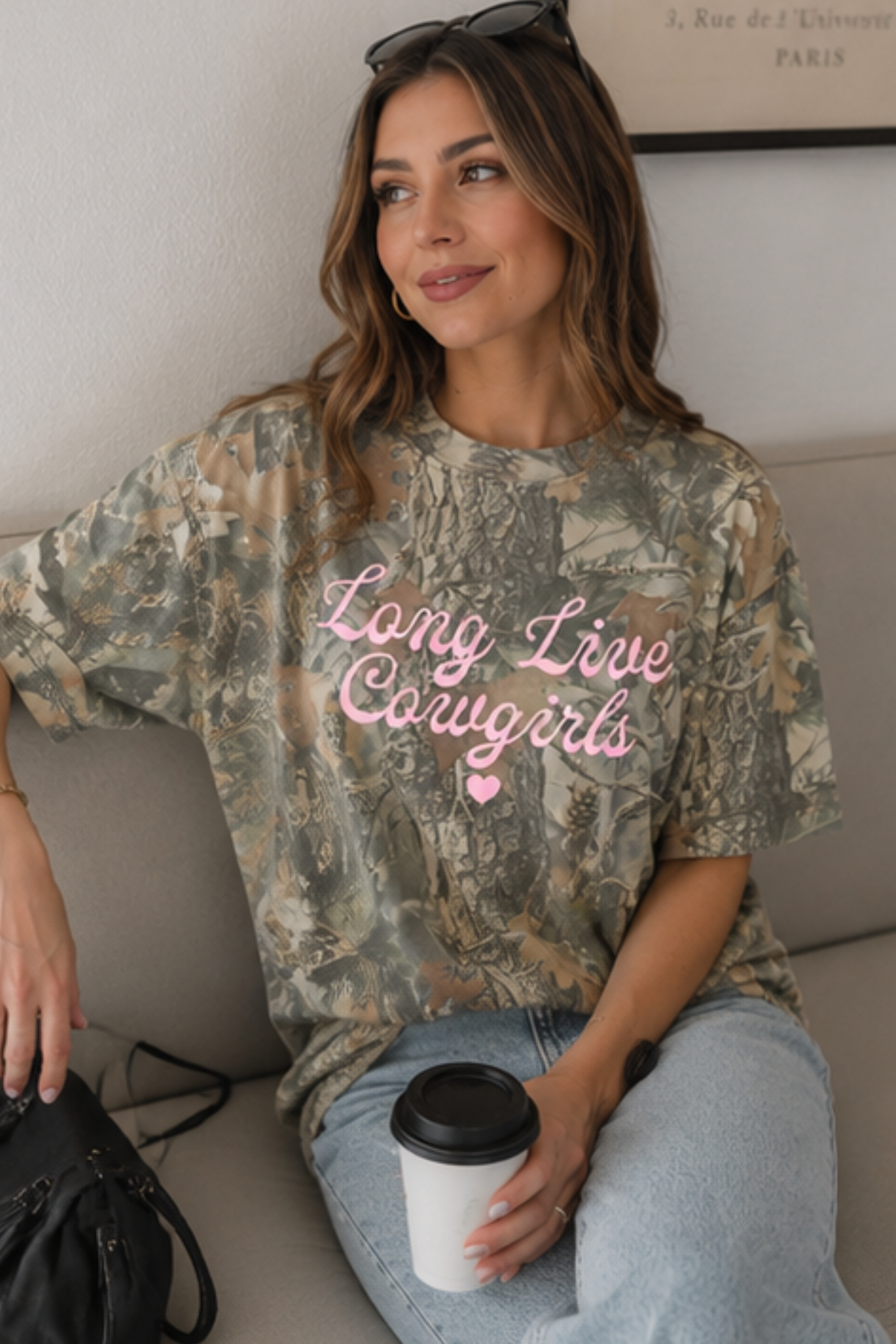 Long Live Cowgirls Camo Tee