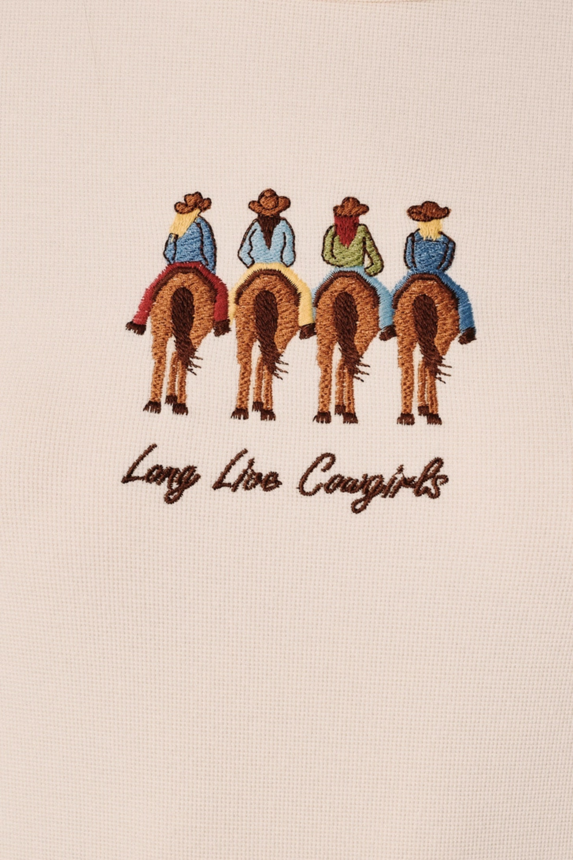 Long Live Cowgirls Embroidered Top