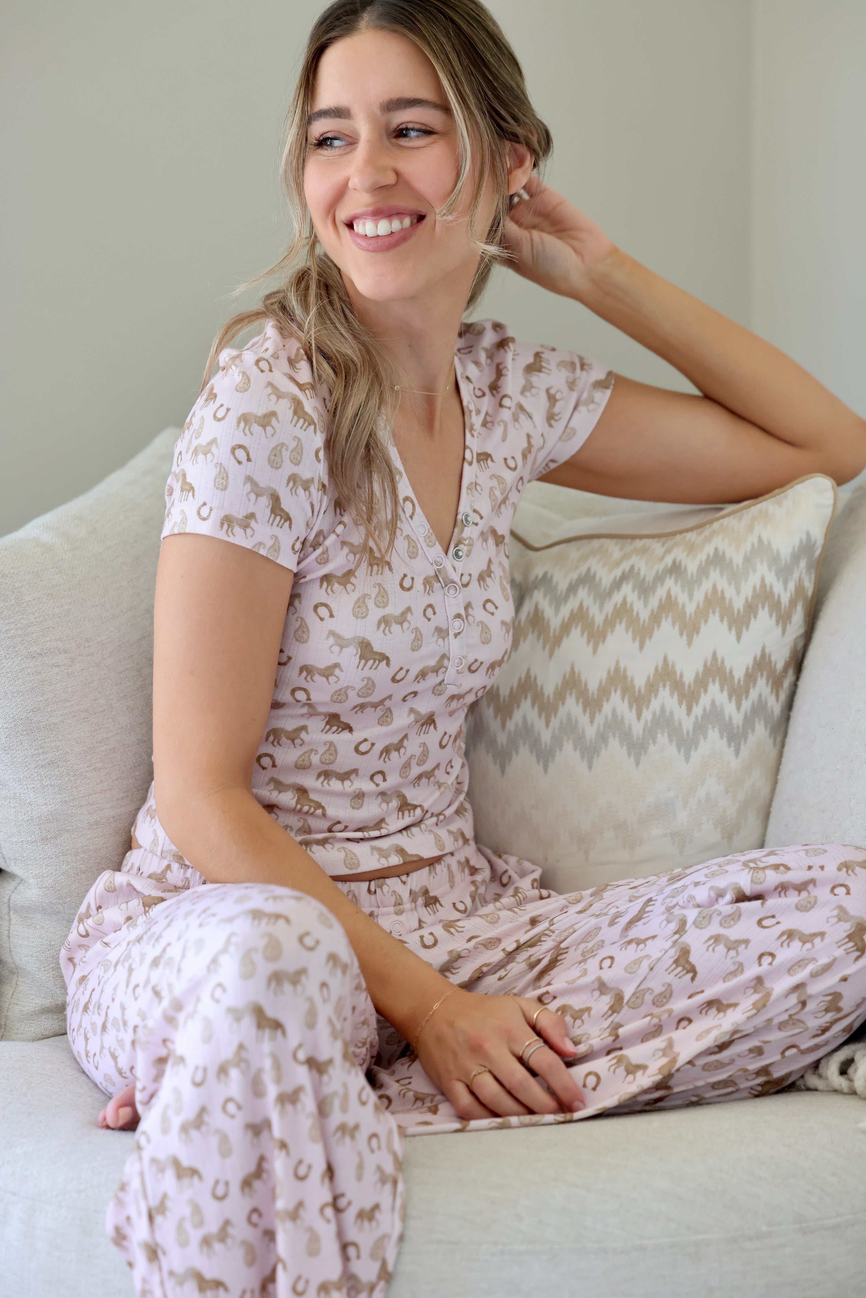 Lucky Charm Henley Pajama Set