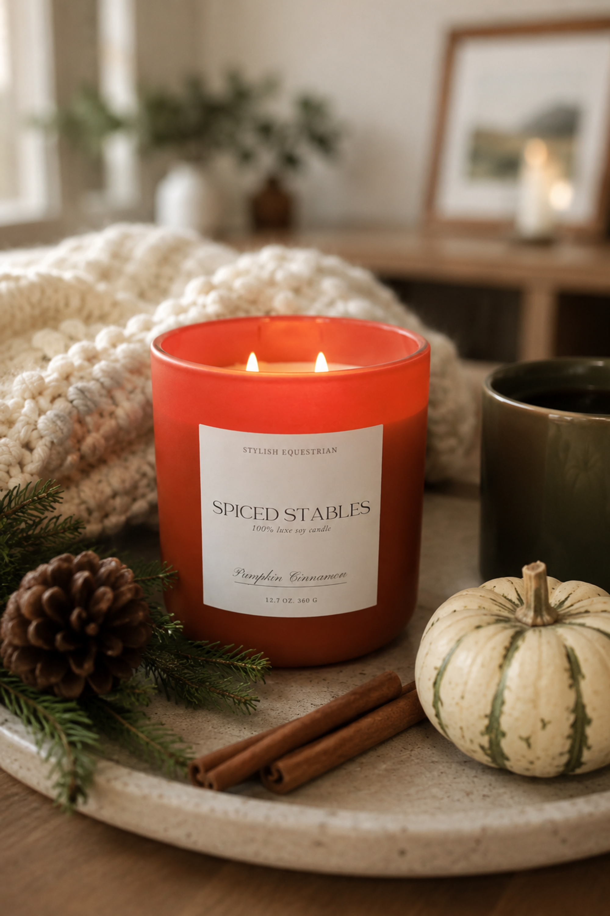 Luxe Signature Candle - Spiced Stables