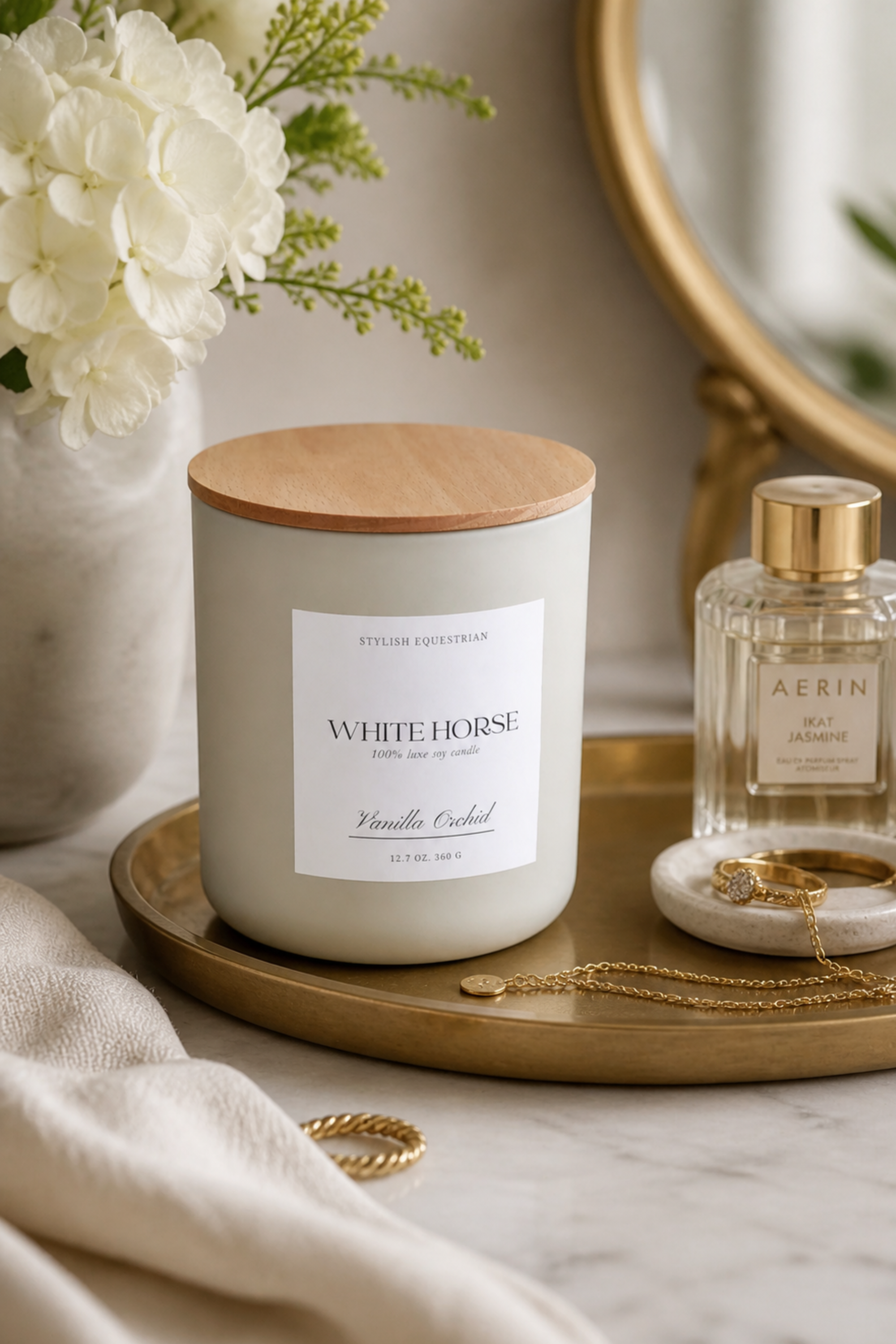 Luxe Signature Candle - White Horse