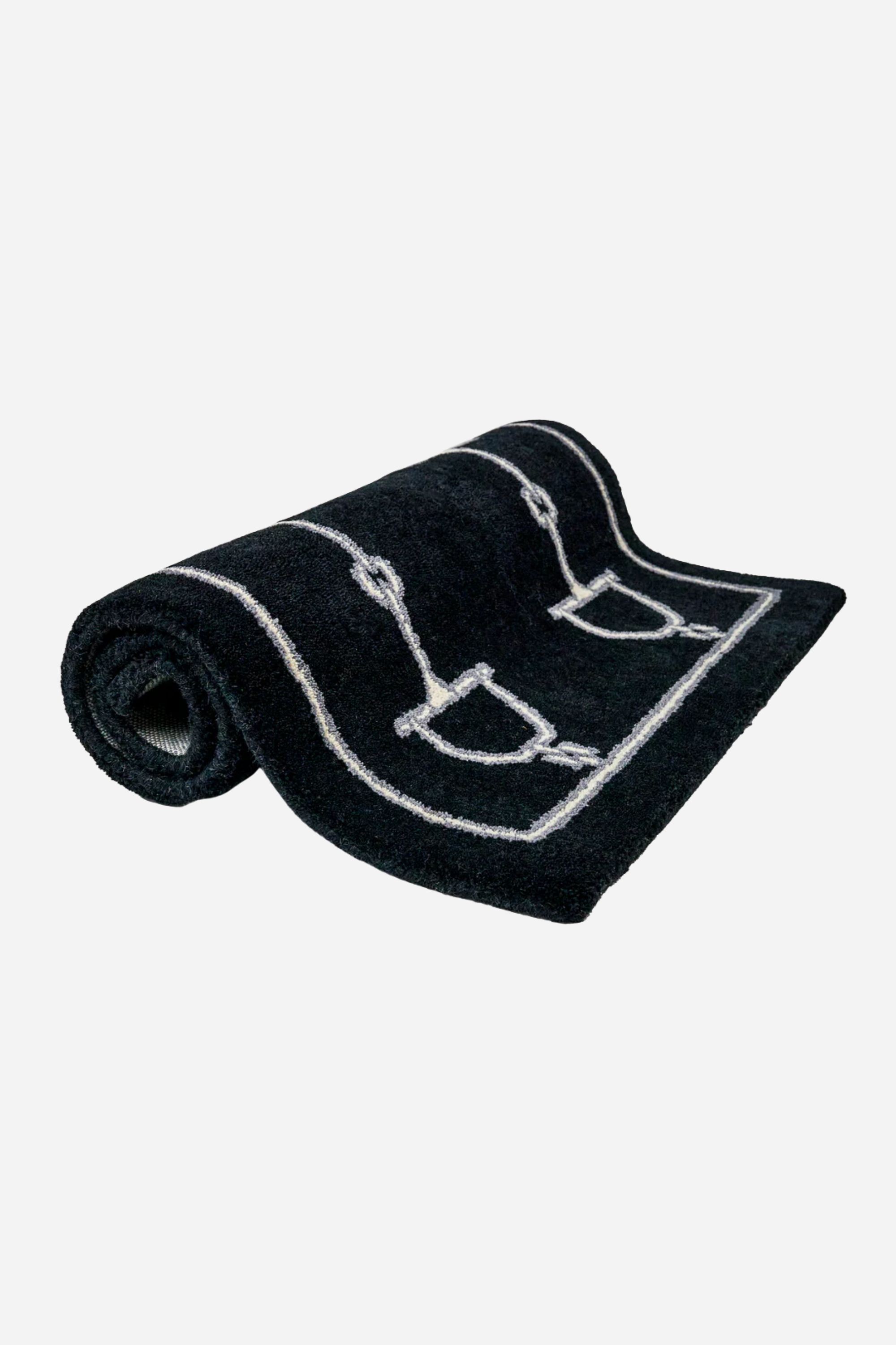 Luxor D-Ring Rug - Midnight