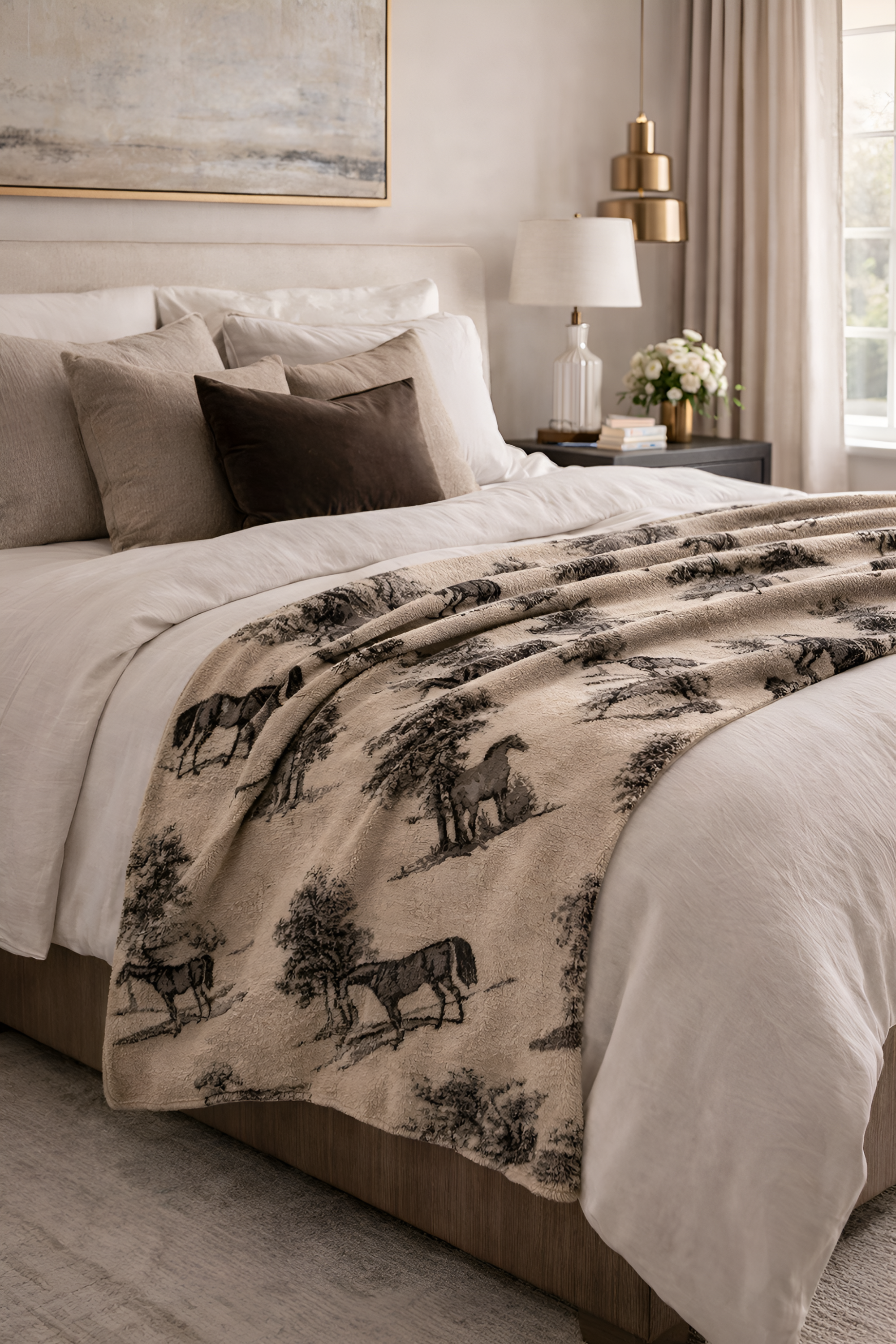 Meadow Toile Throw