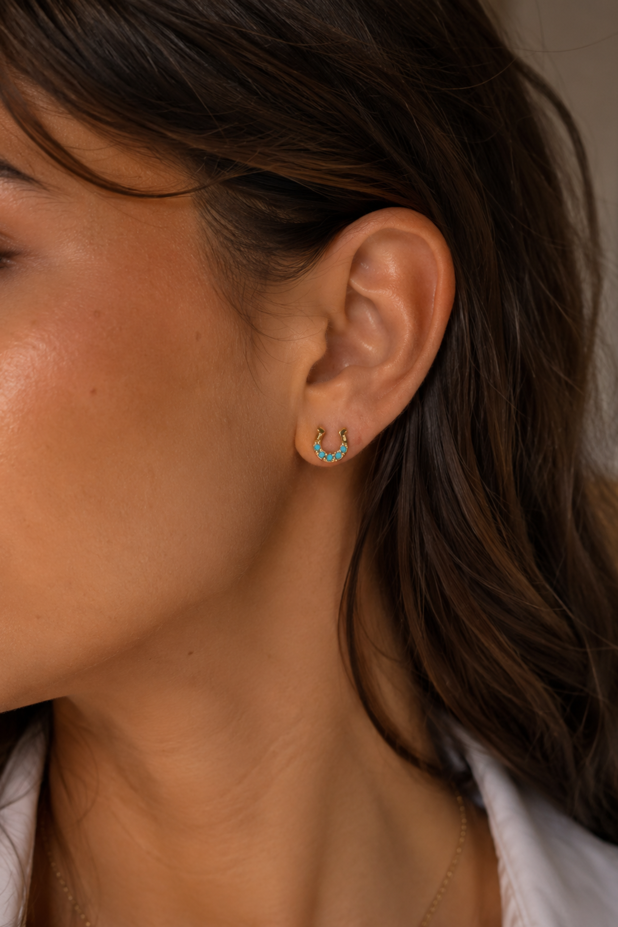 Montana Horseshoe Earring - Turquoise