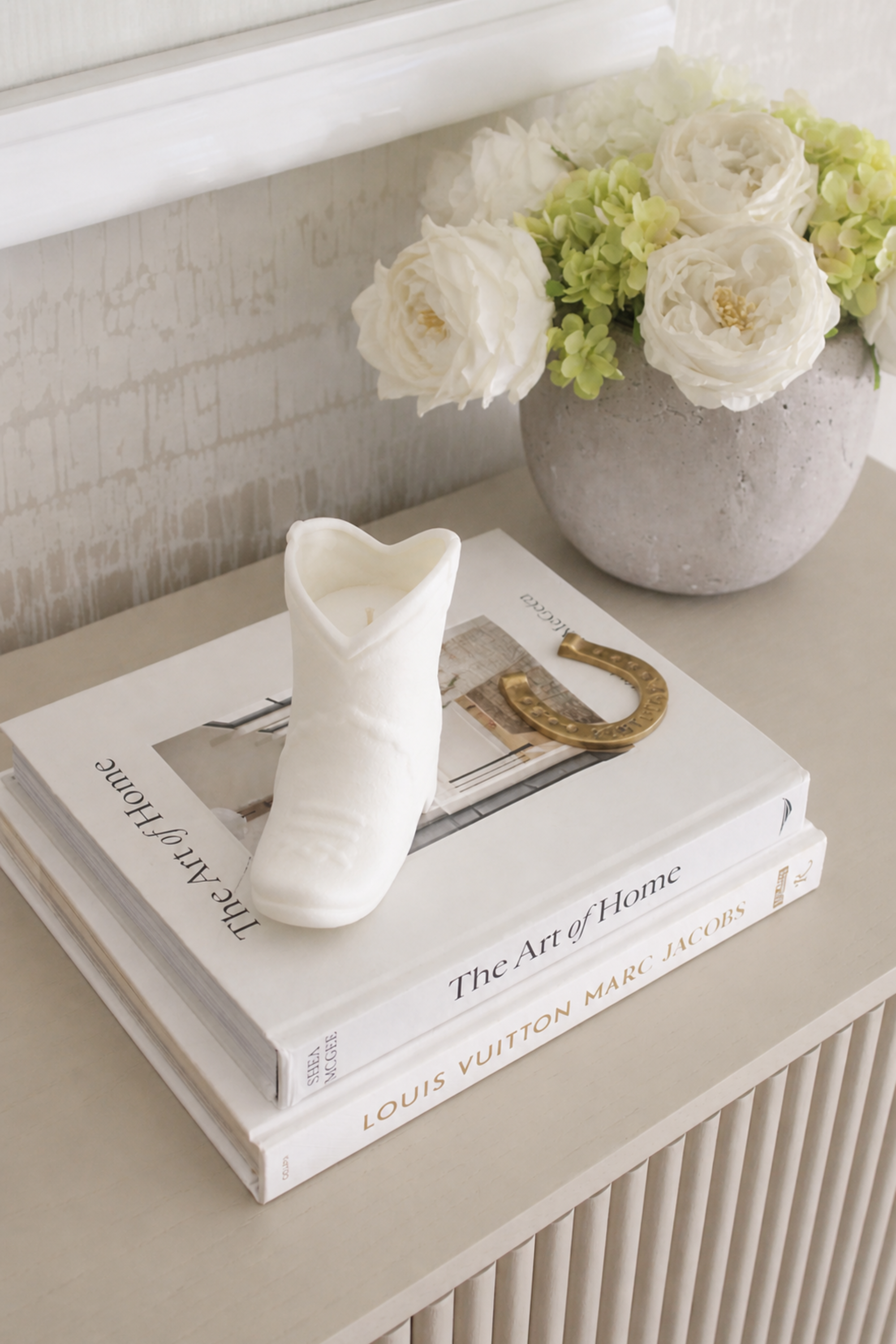 Nashville Cowboy Boot Candle - Alabaster