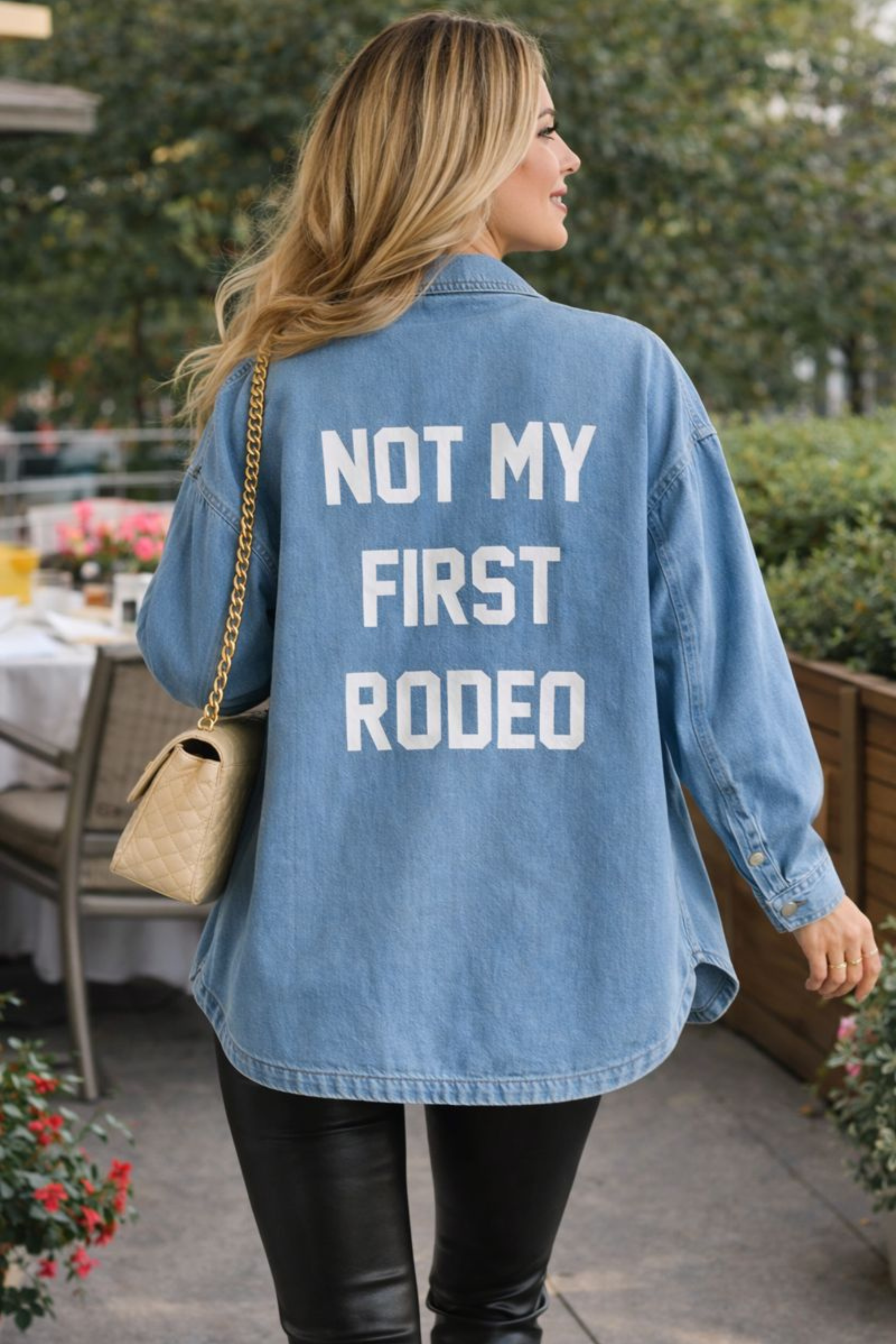 Not My First Rodeo Denim Shacket