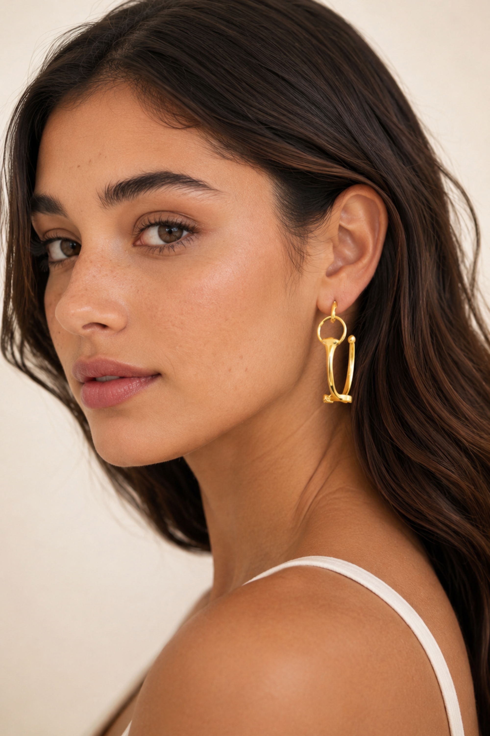 Olivia Snaffle Hoop Earrings