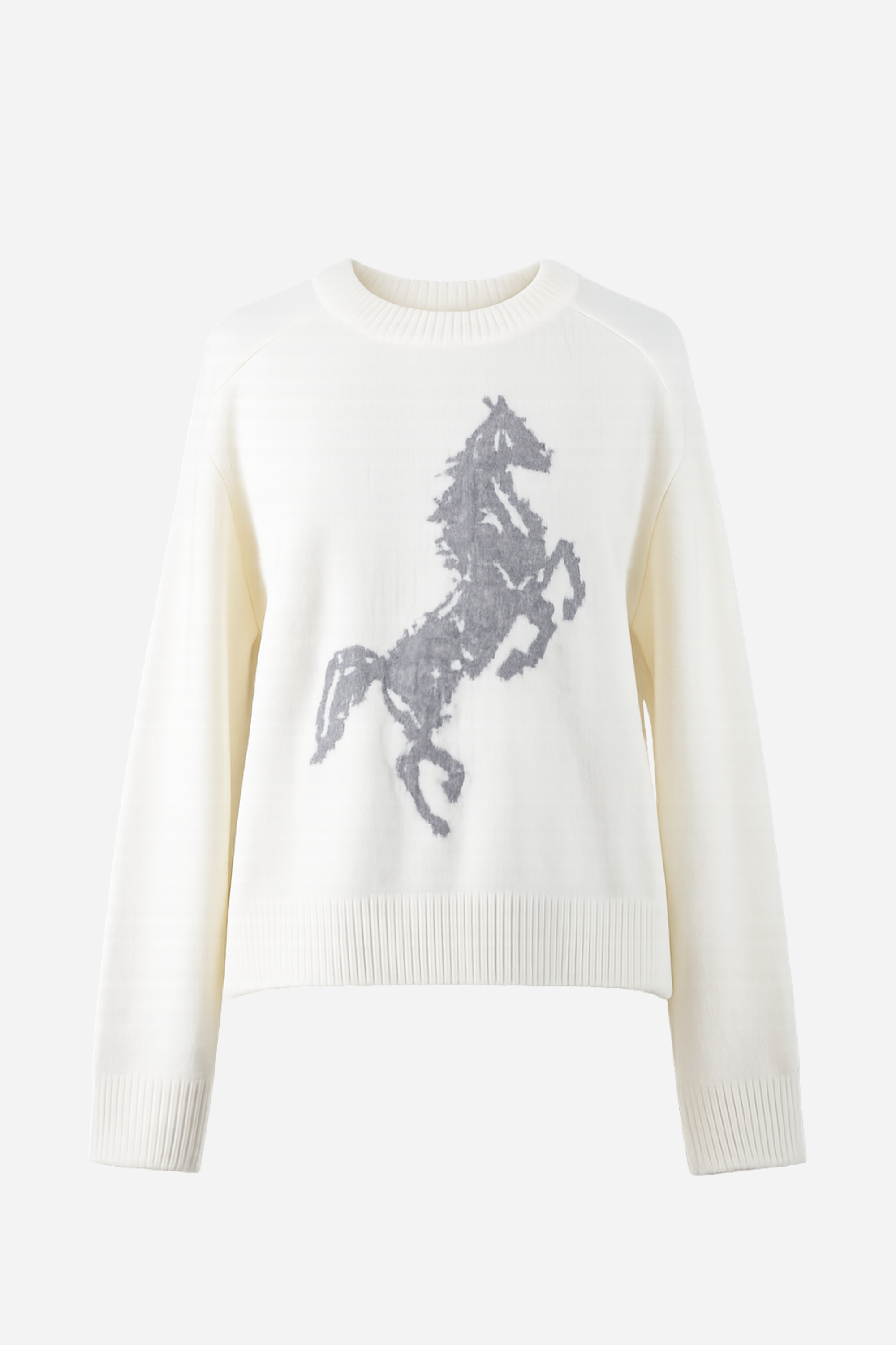 Paige Horse Sweater - Ivory