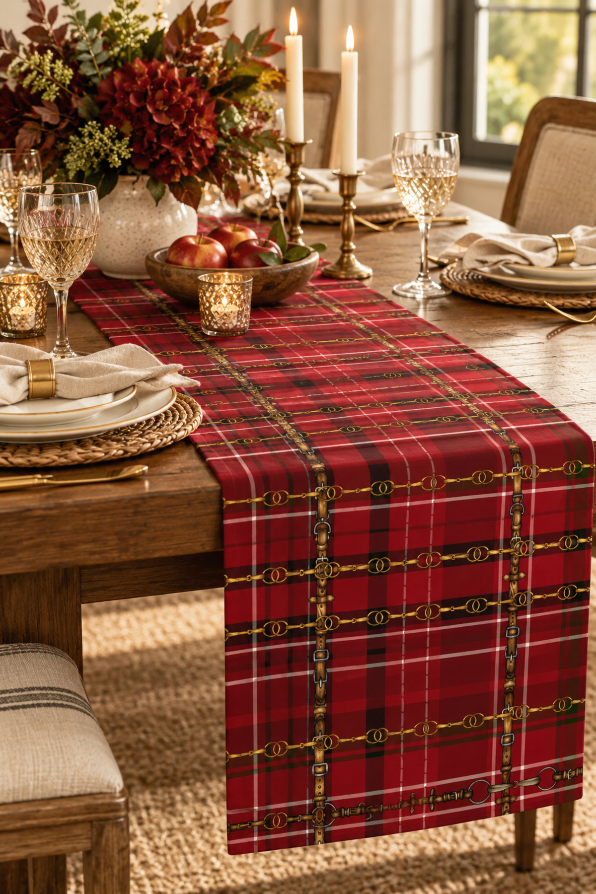 Plaid Paddock Table Runner