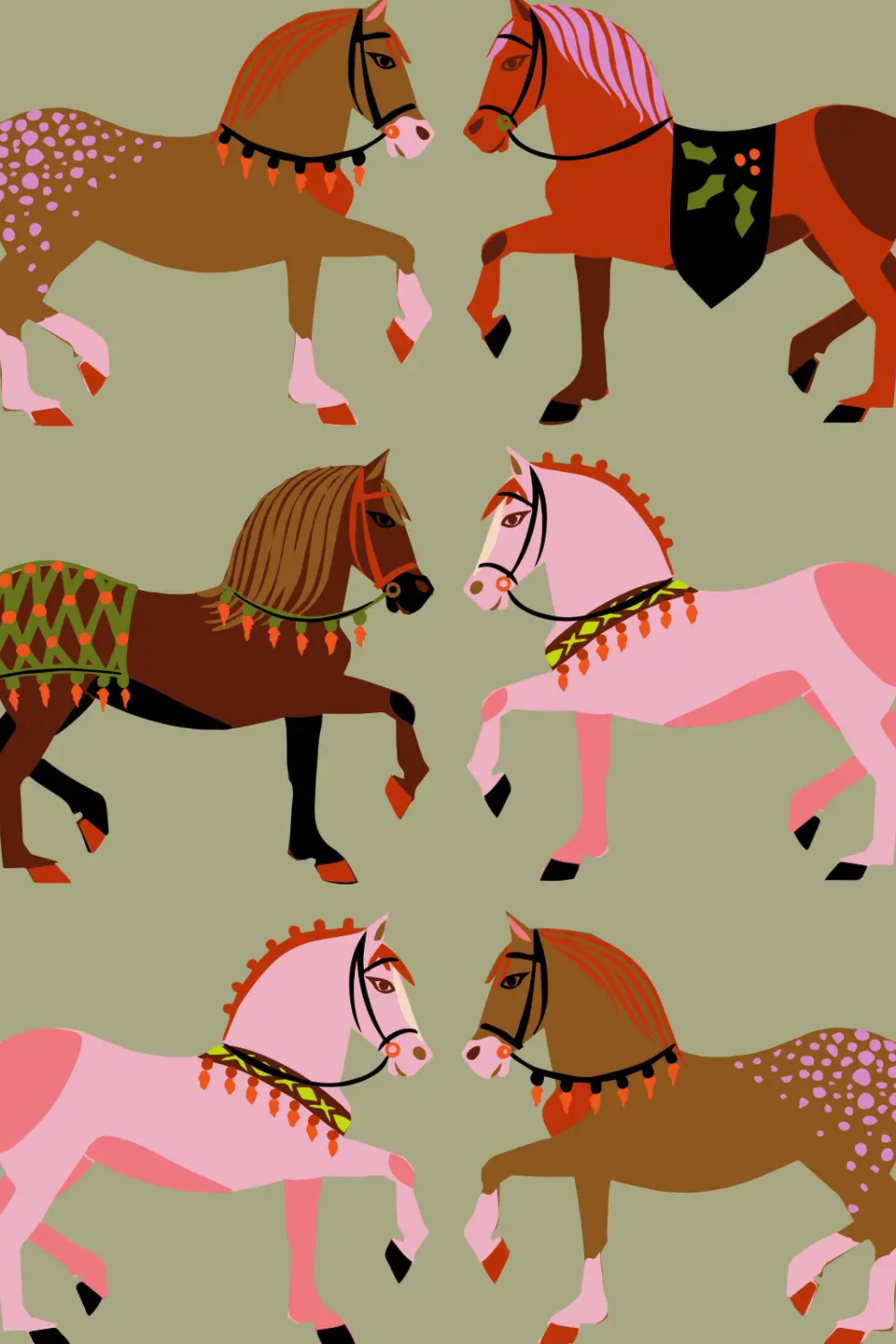 Pony Parade Wrapping Paper