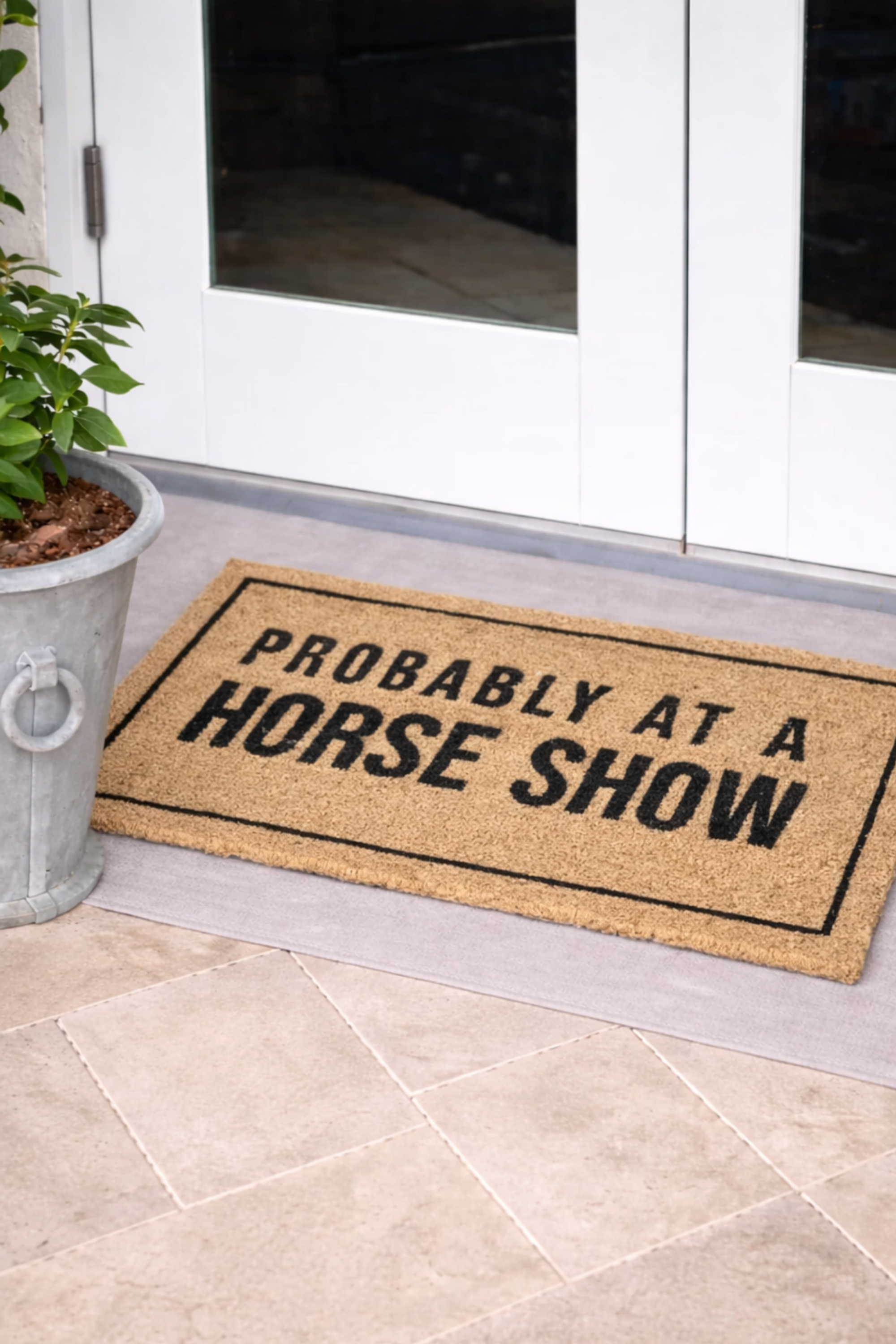 Probably At A Horse Show Doormat