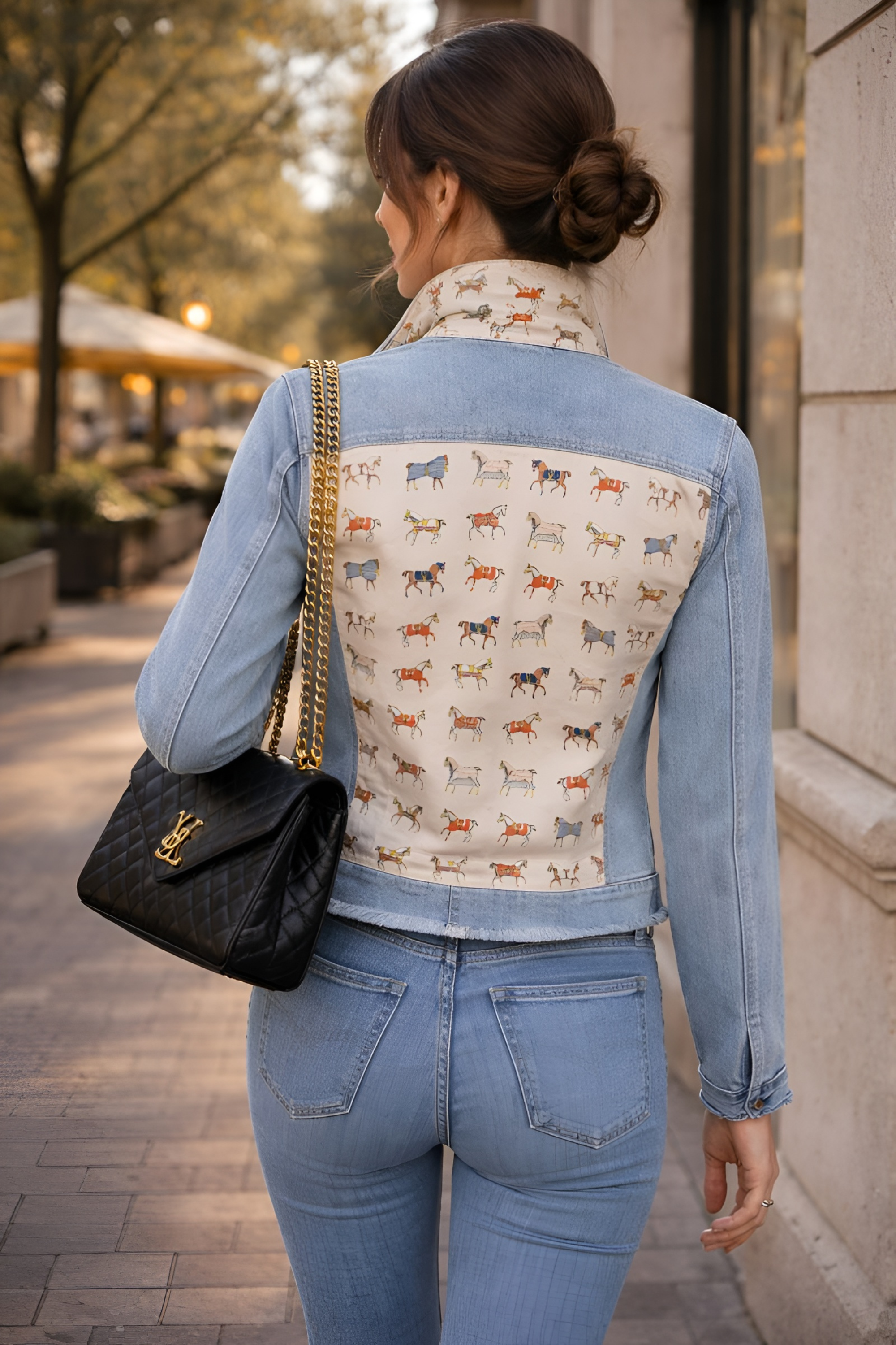 Raine Denim Jacket - Pearl