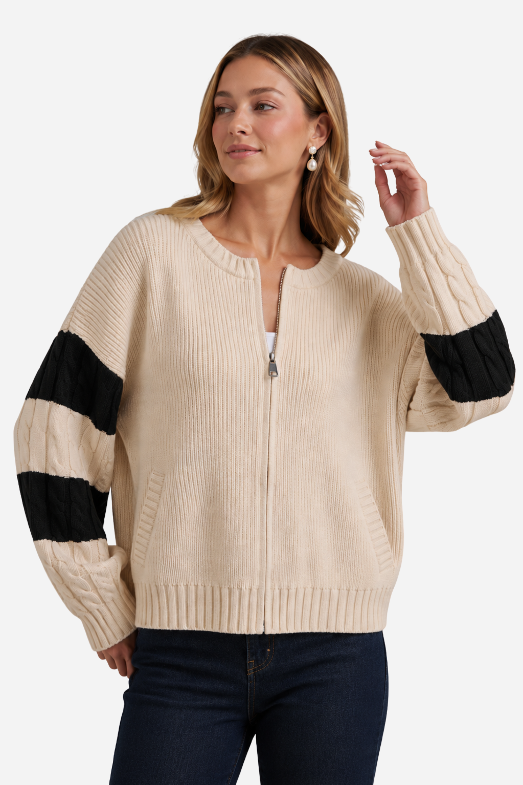 Rodeo Rider Zip-Up Cardigan