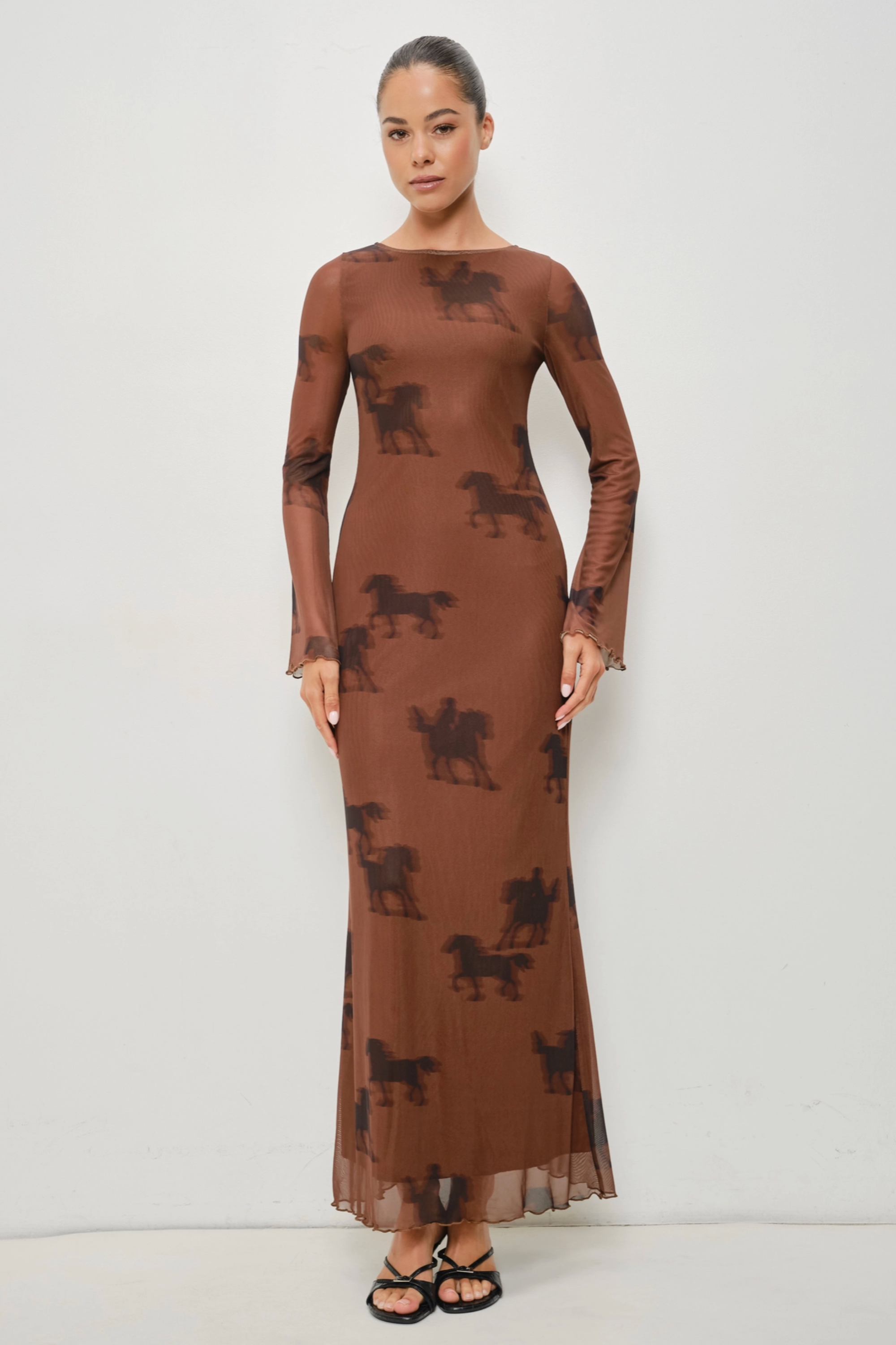 Oana Horse Mesh Dress