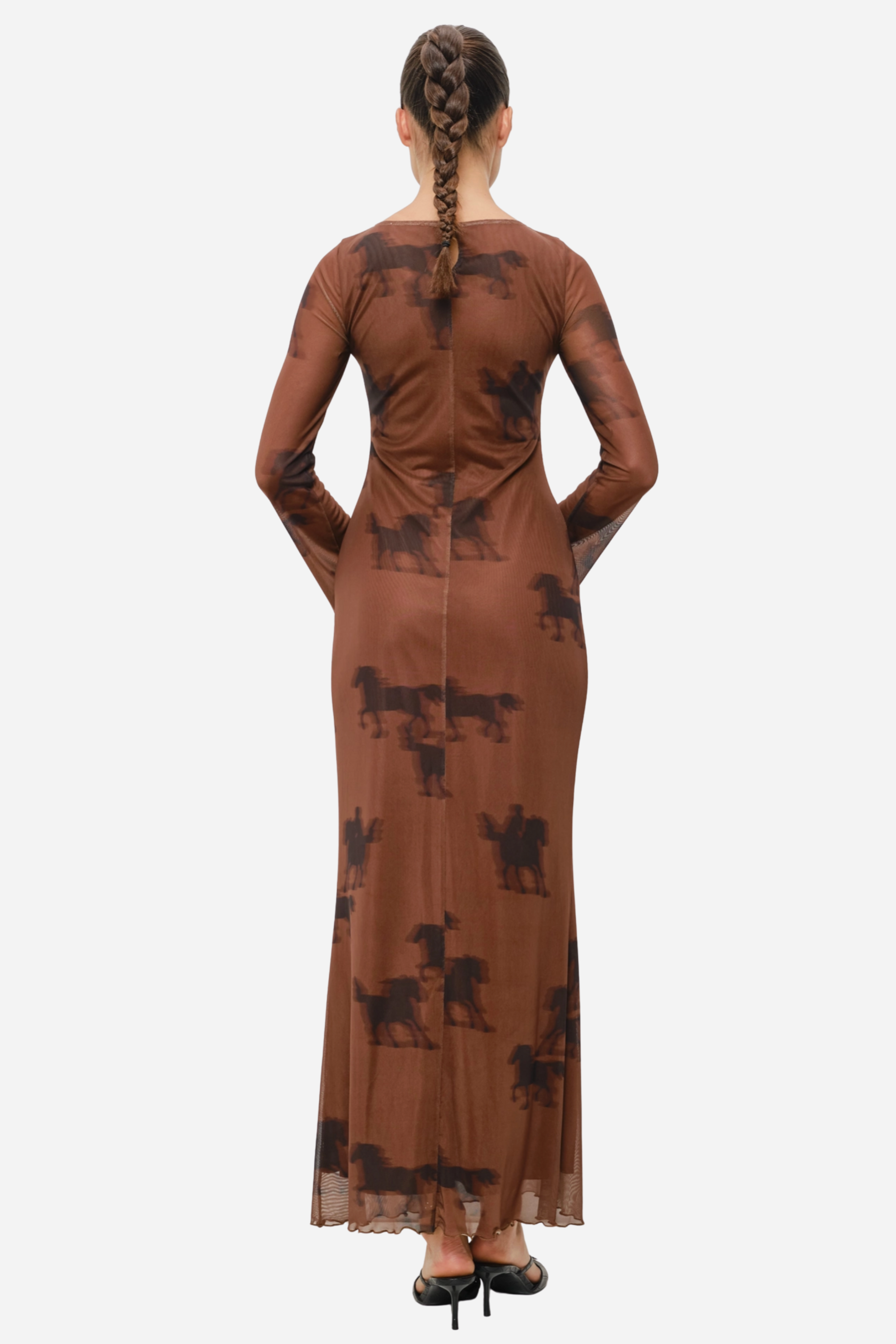 Oana Horse Mesh Dress