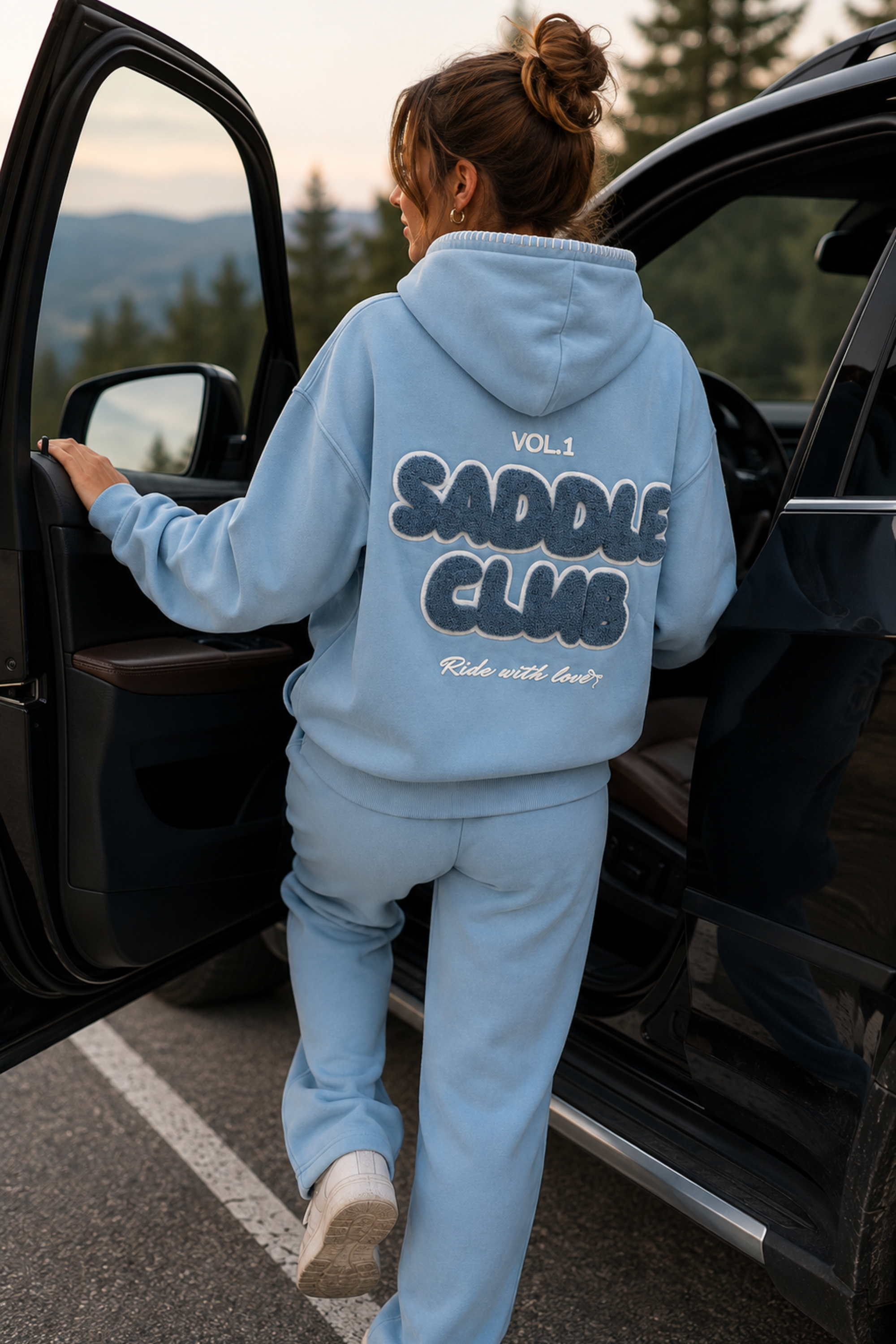 Saddle Club Hoodie - Carolina Blue