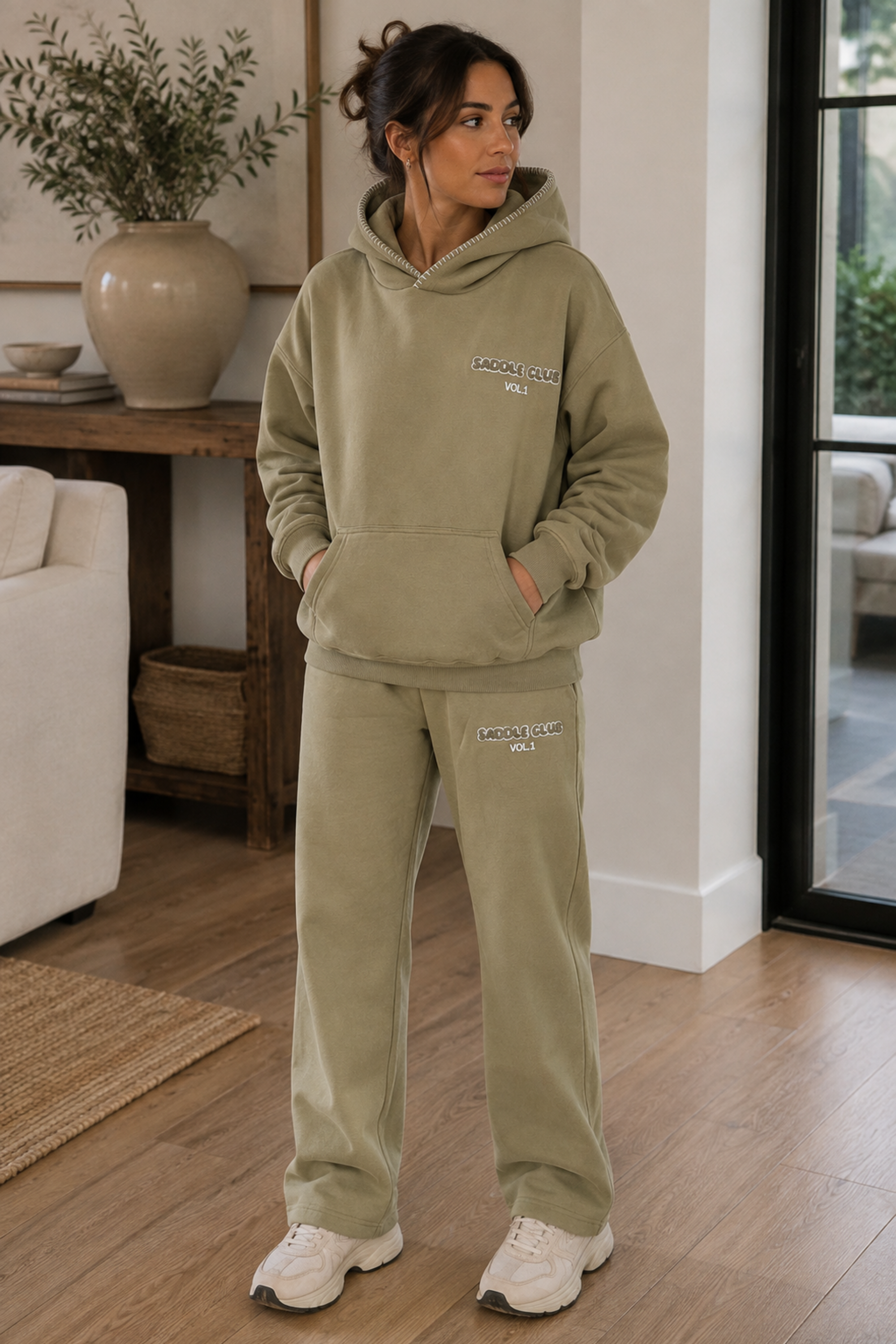 Saddle Club Hoodie - Moss