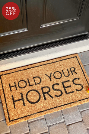 Hold Your Horses Doormat