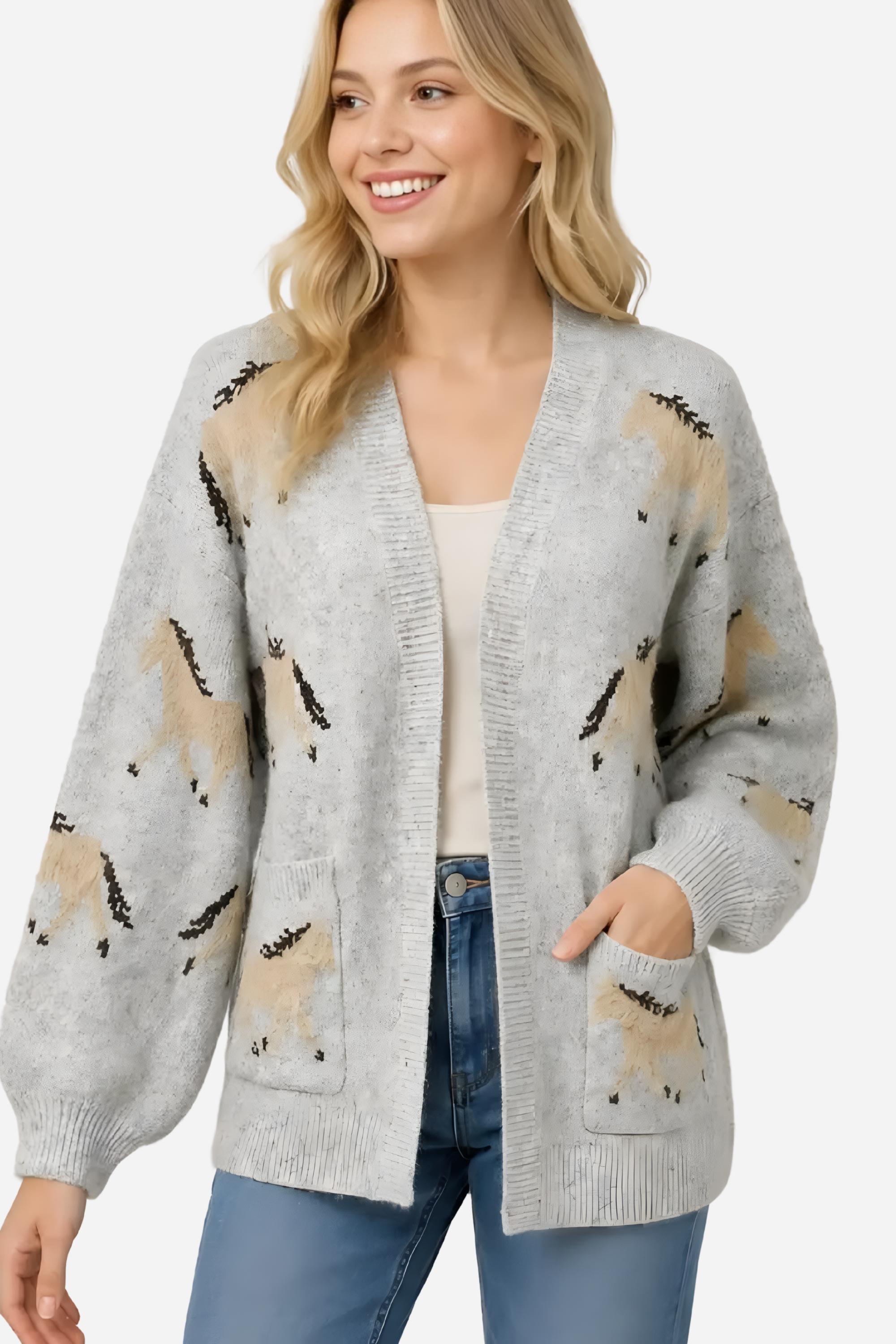 Sawyer Horse Cardigan