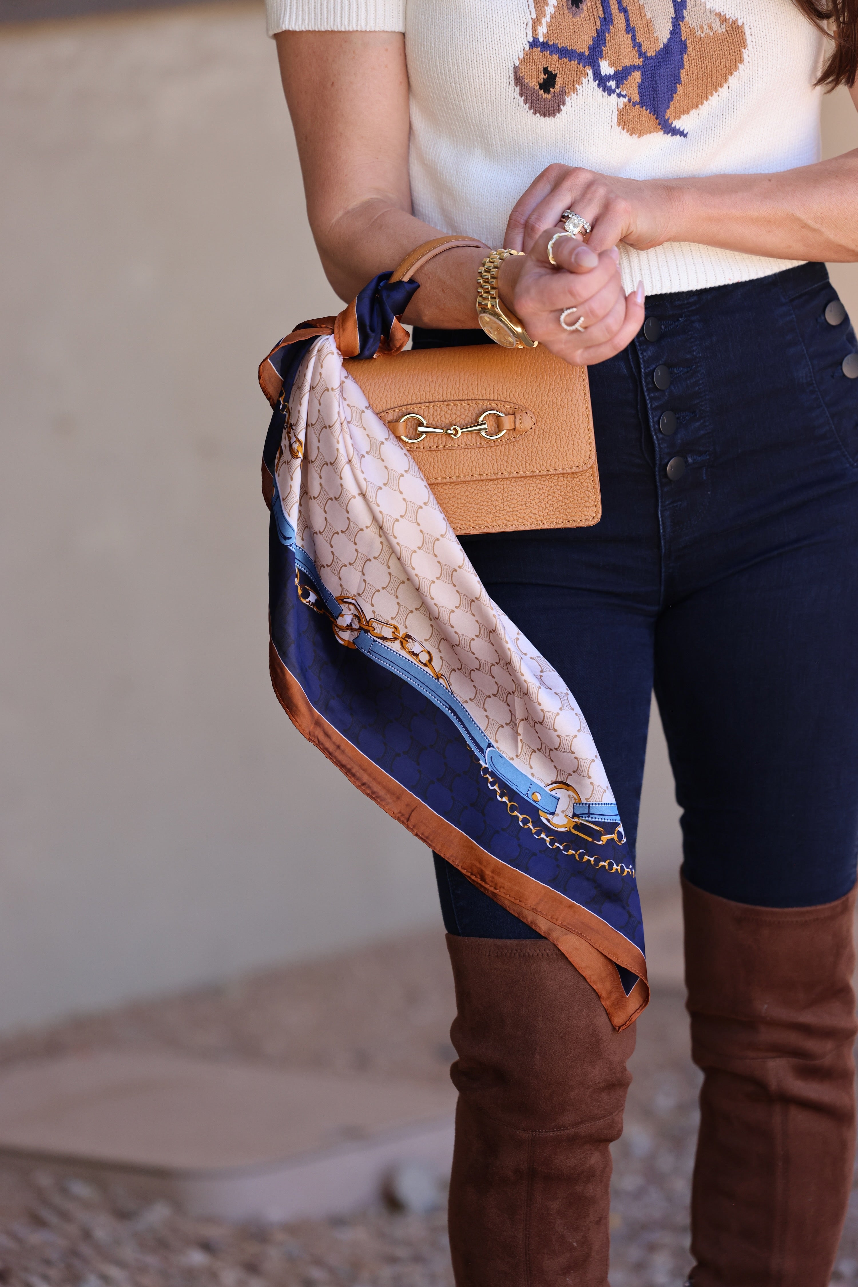 funkyrel stylish equestrian serena scarf