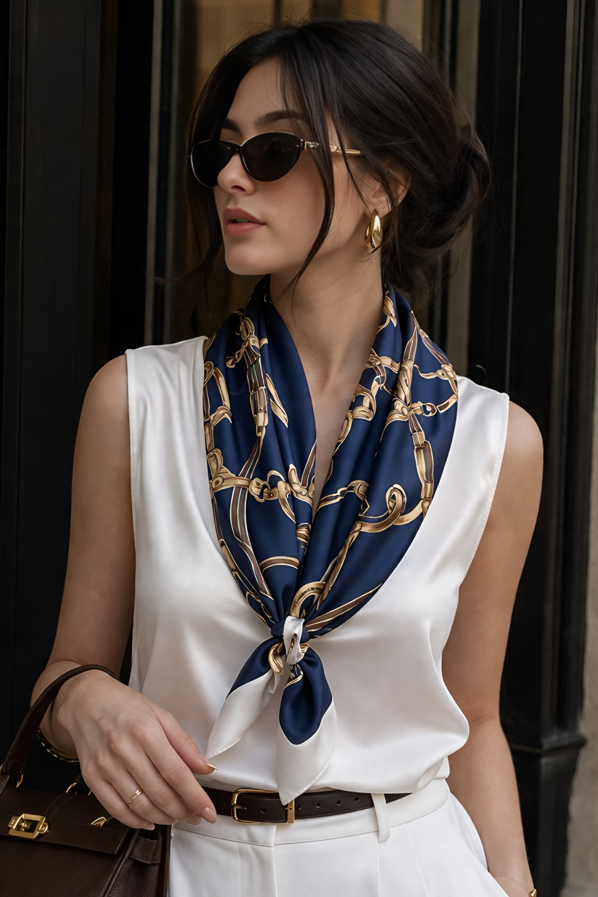 Serene Scarf - Navy