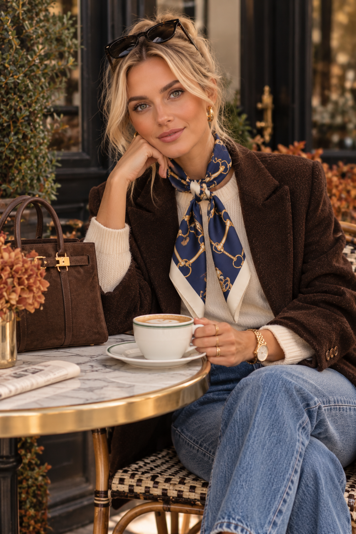 Serene Scarf - Navy