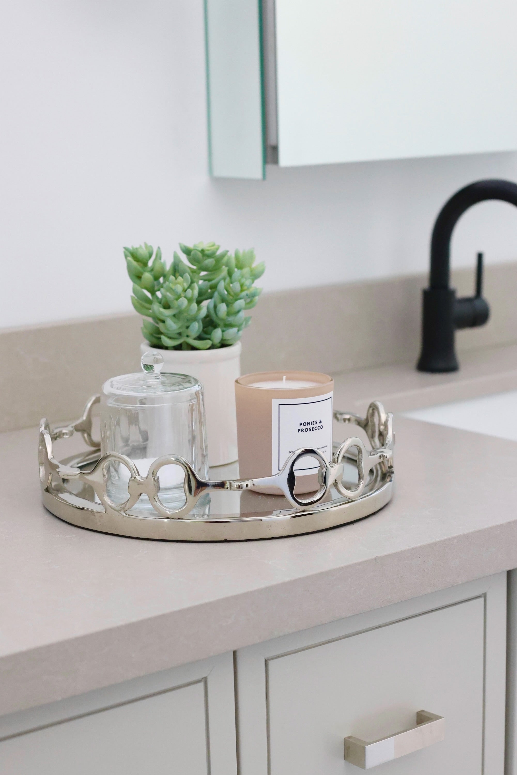 stylish equestrian signature soy wax ponies and prosecco candle 