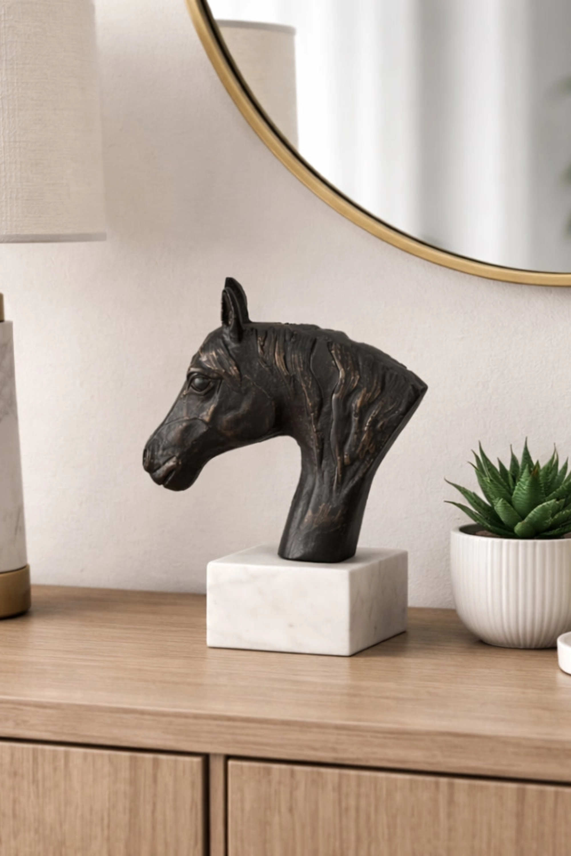 Solstice Horse Head Accent