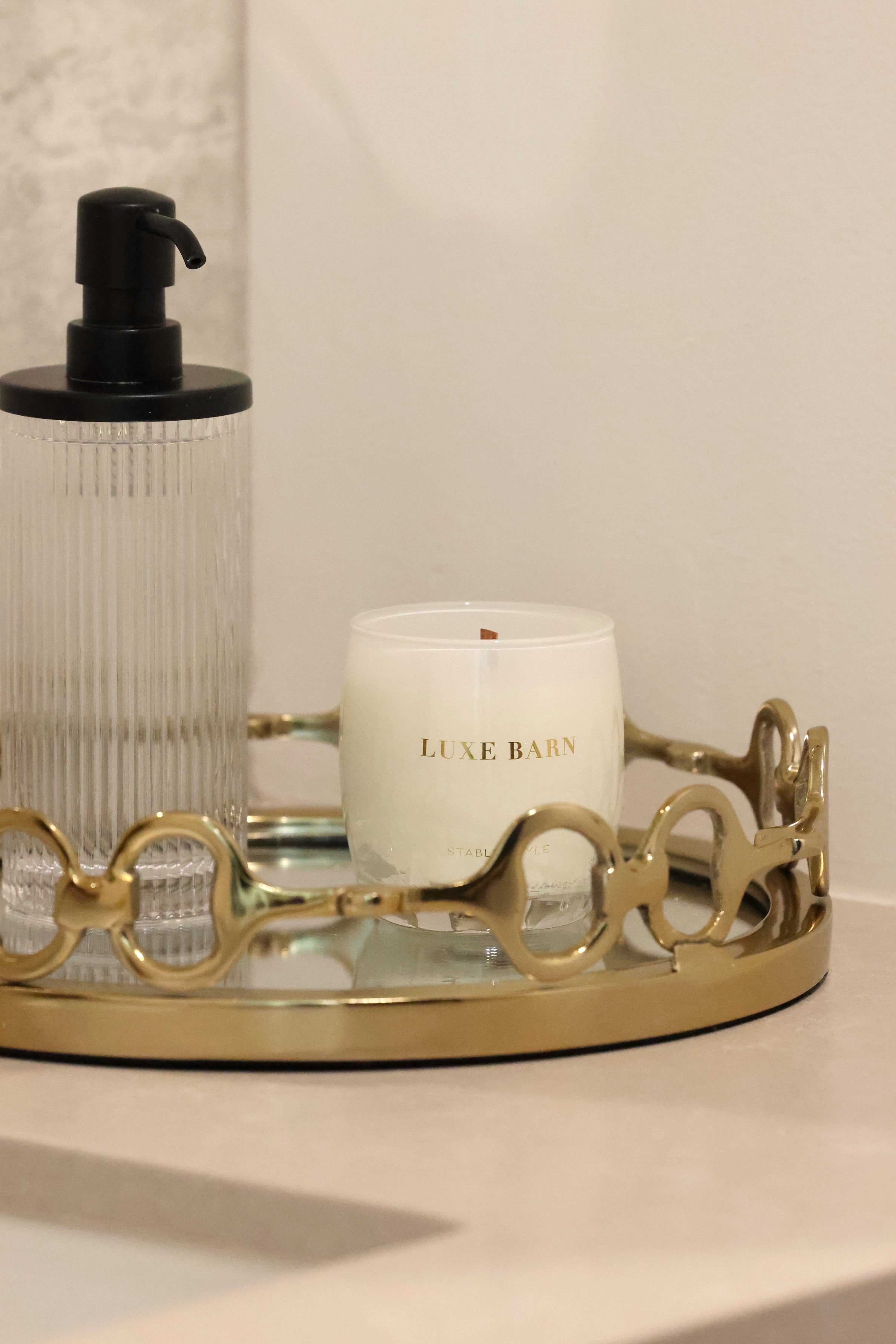 stable style stylish equestrian luxe barn soy equestrian candle