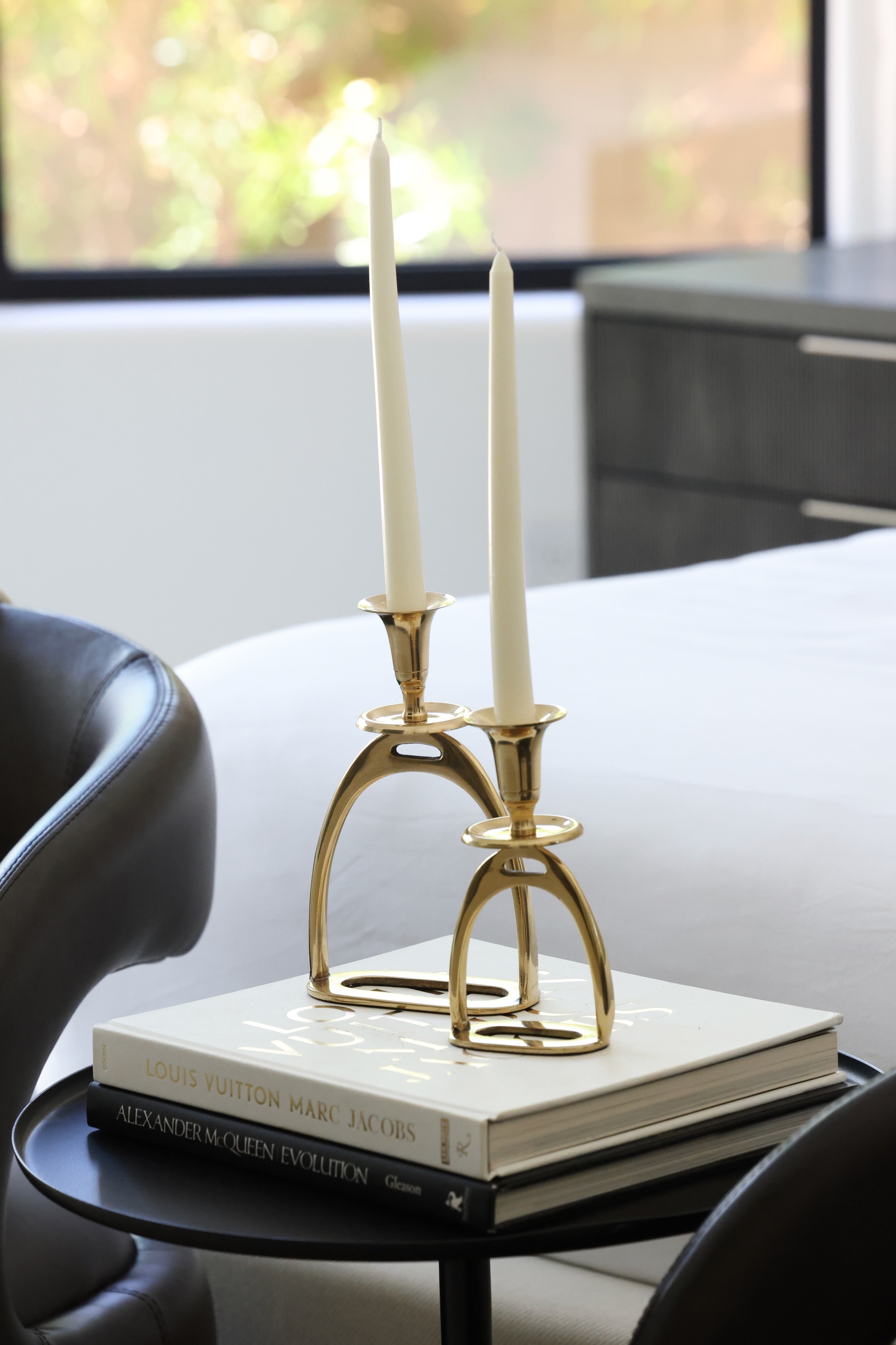Stirrup Candle Holder - Brass