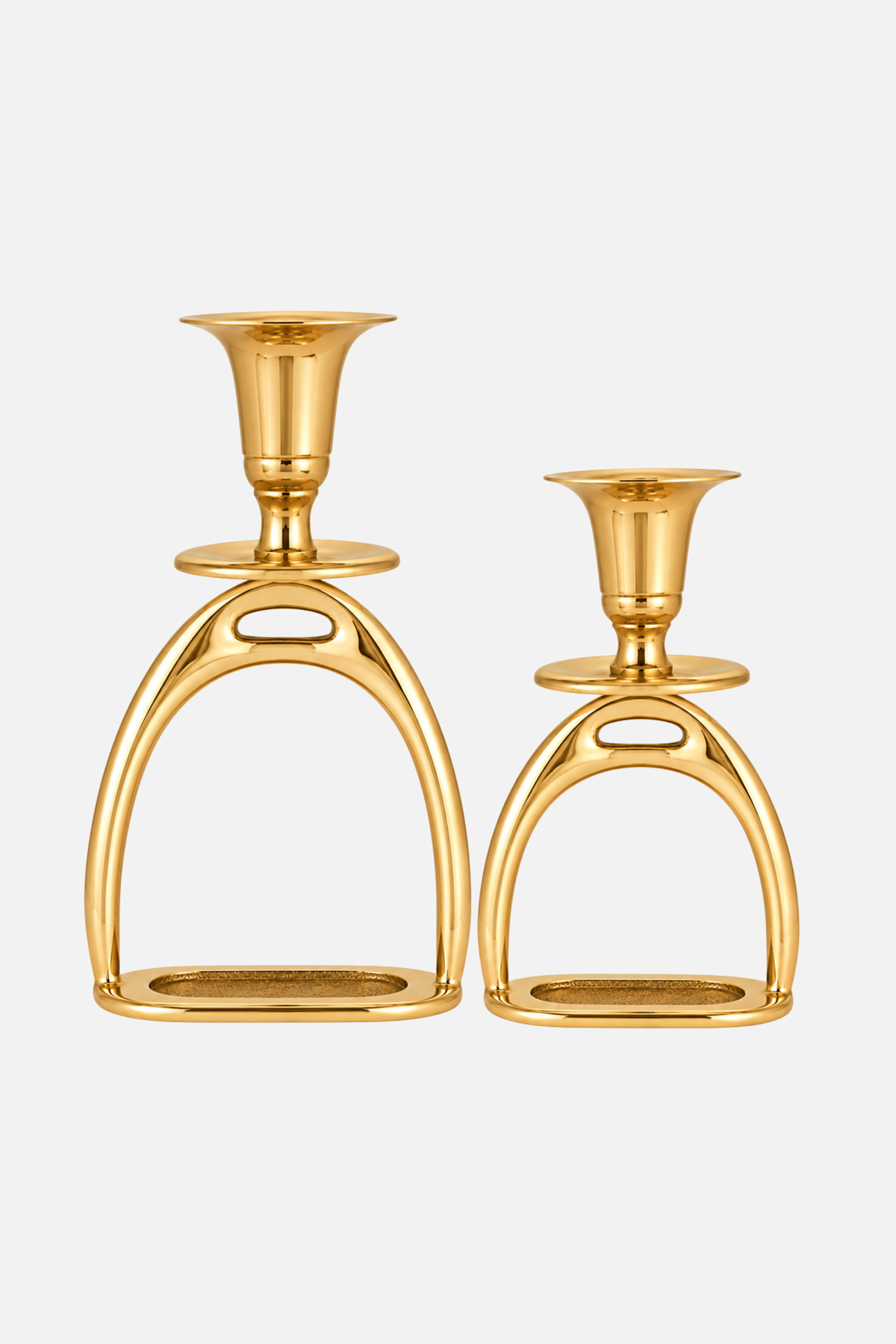 Stirrup Candle Holder - Gold