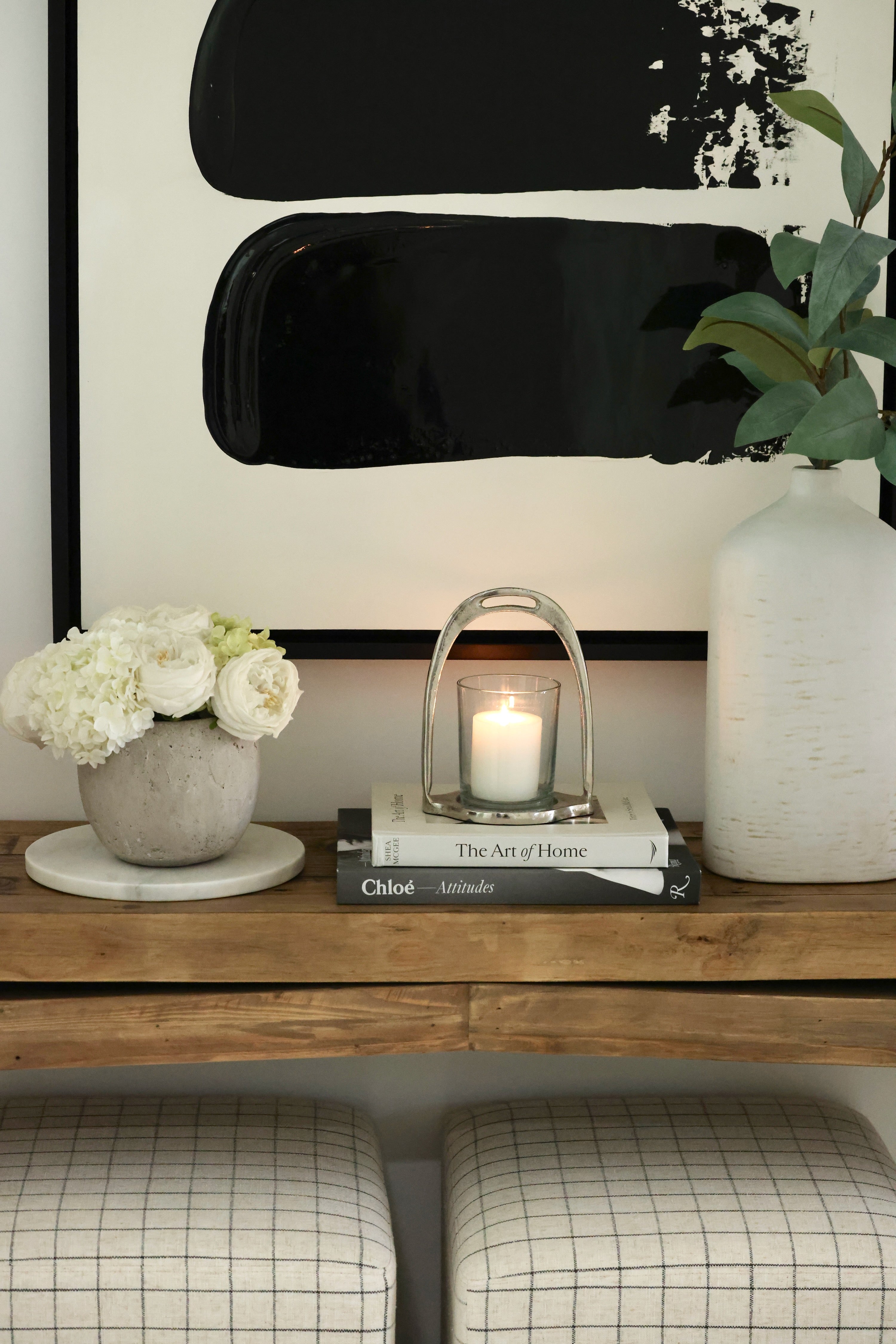 thg stylish equestrian stirrup hurricane candle holder