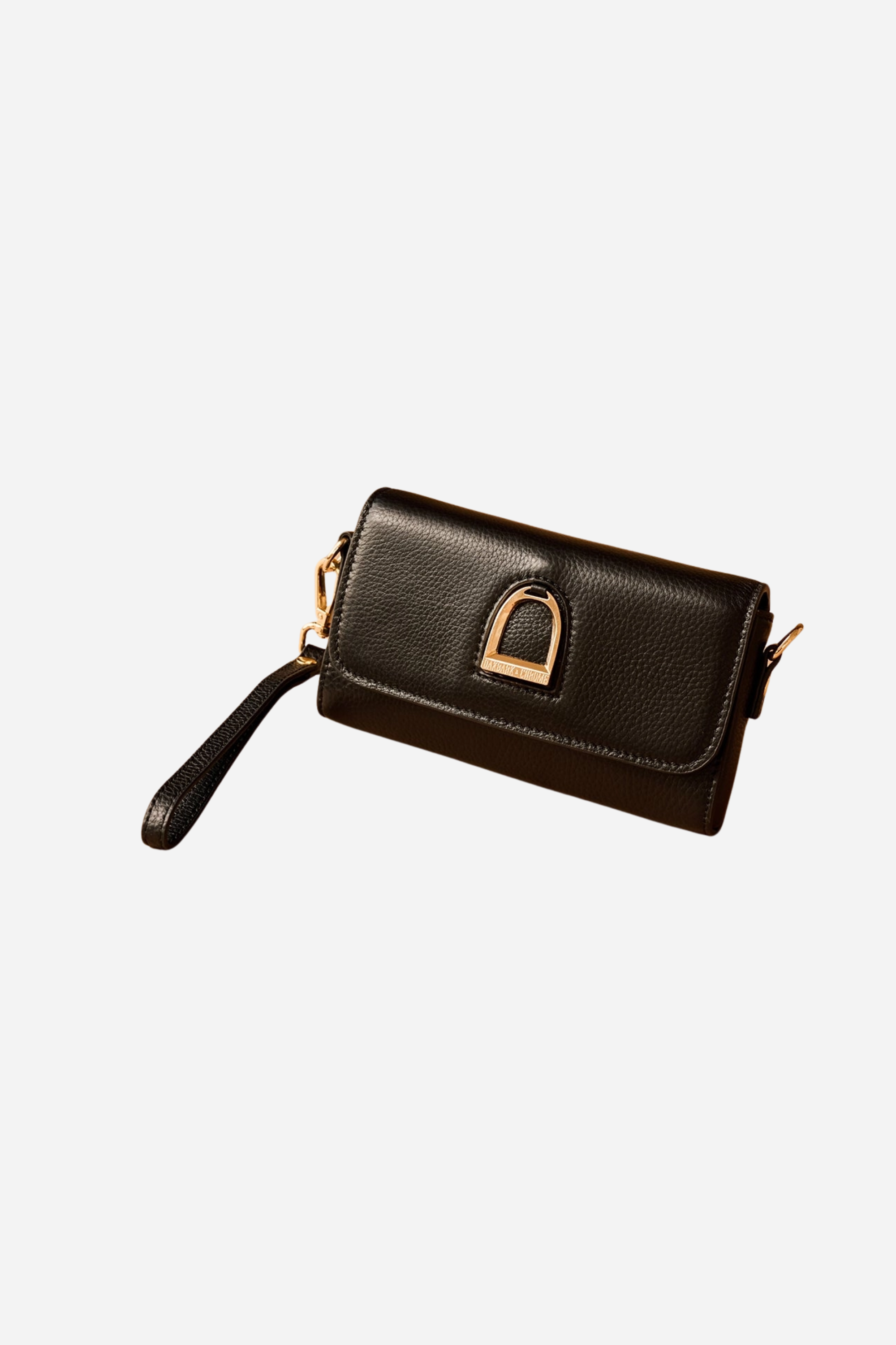 Stirrup Leather Belt Bag - Black