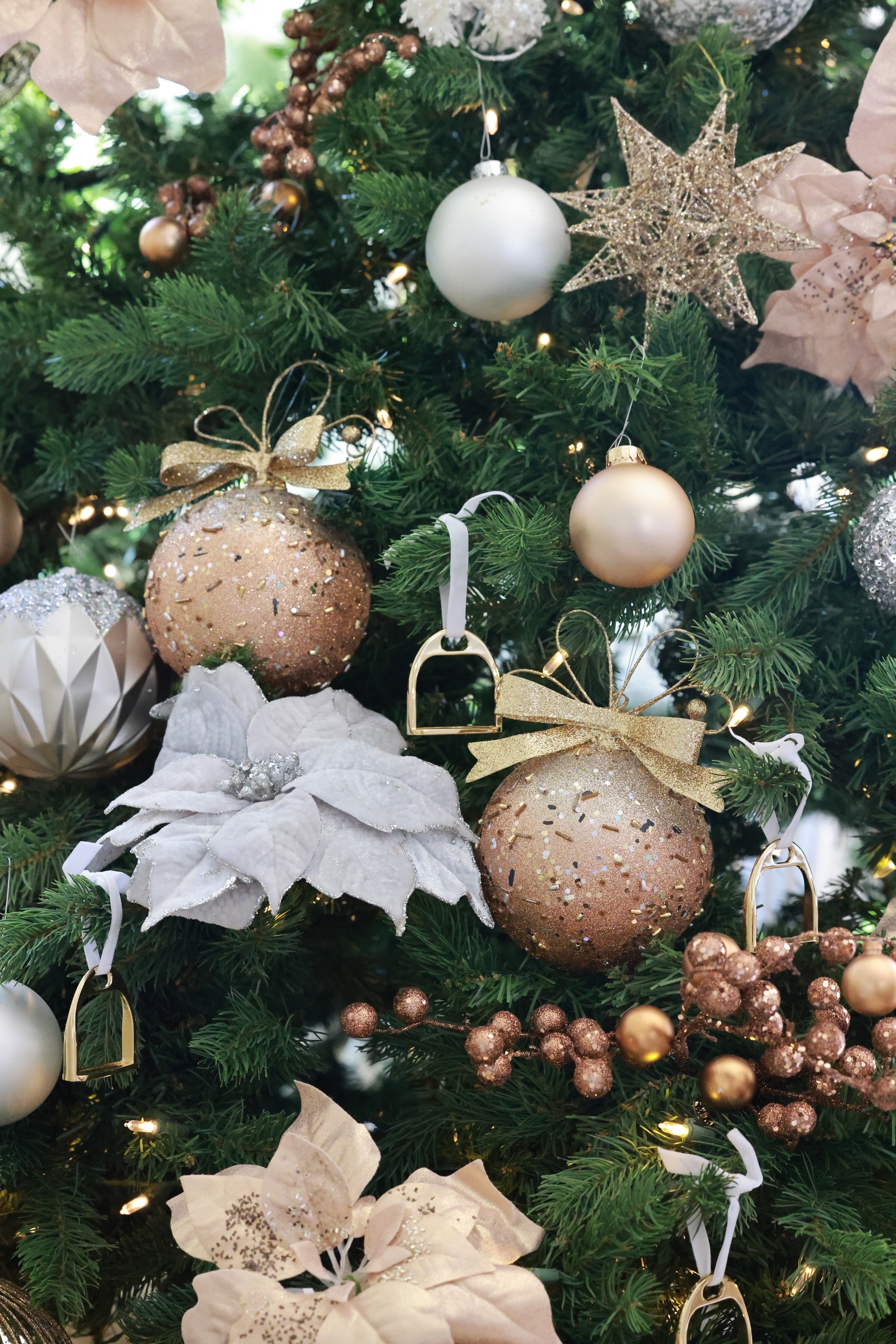 stylish equestrian horse stirrup christmas ornament 