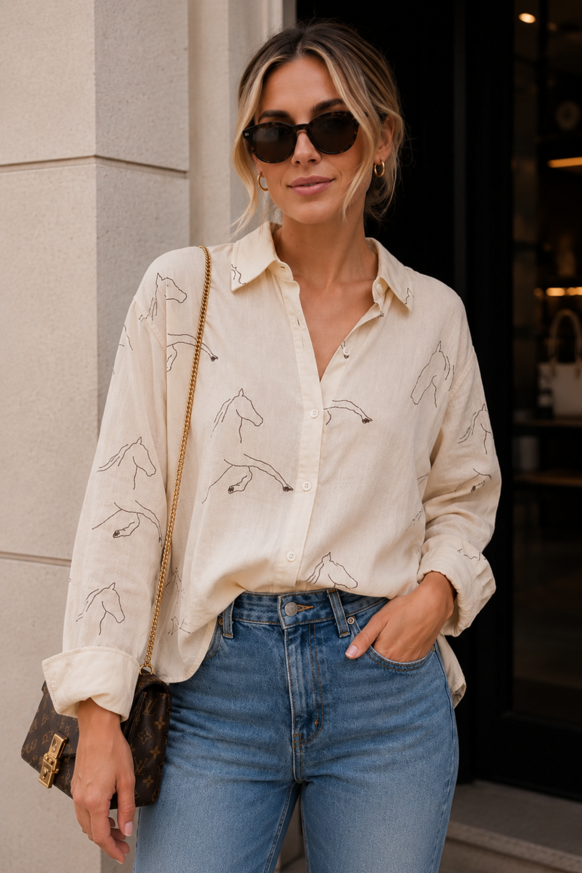 Sutton Silhouette Top - Sand