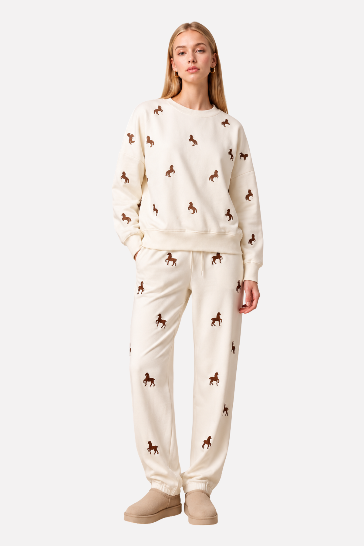 Taelynn Embroidered Sweatpant