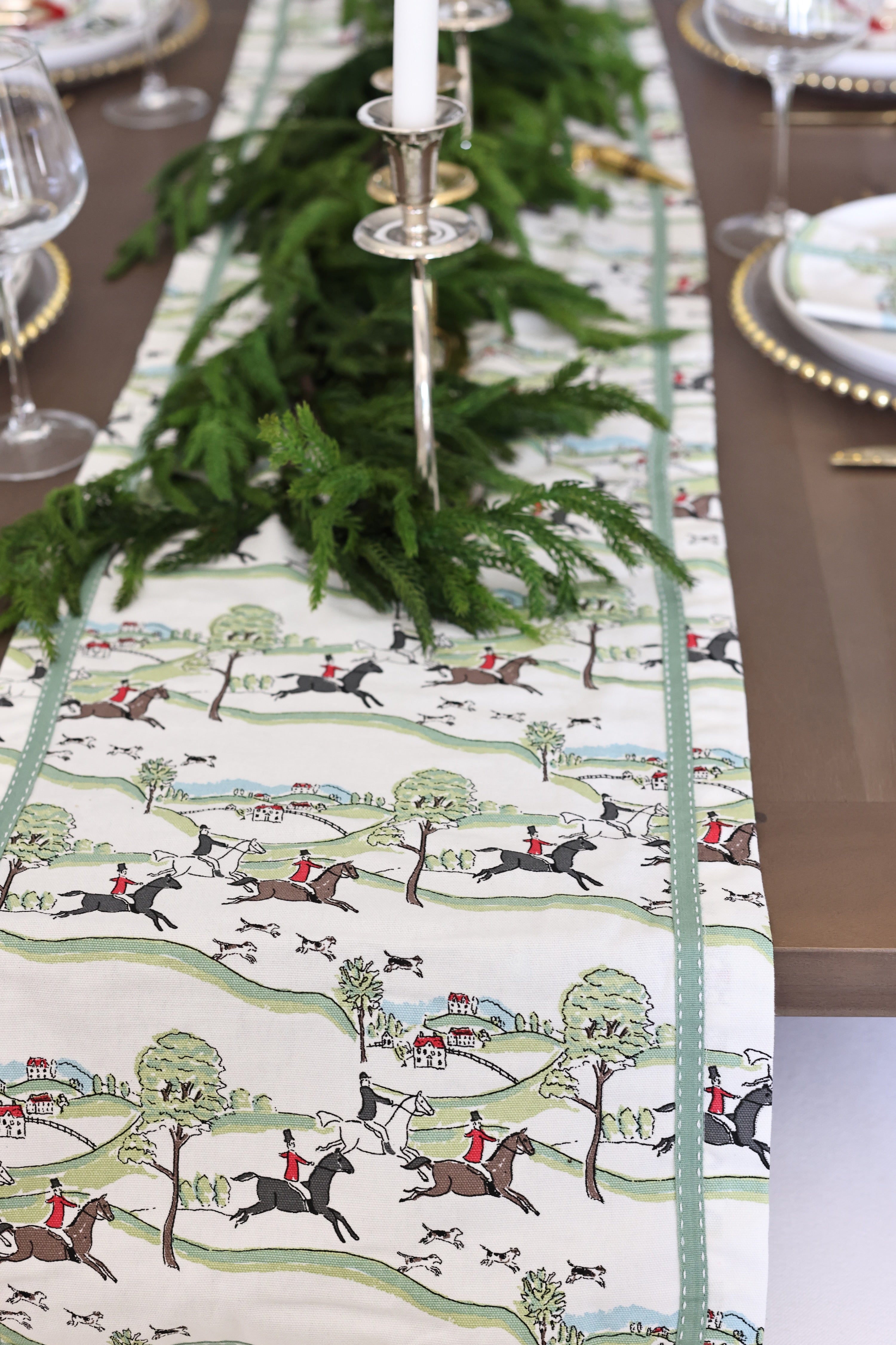 The Hunt Scene Table Runner