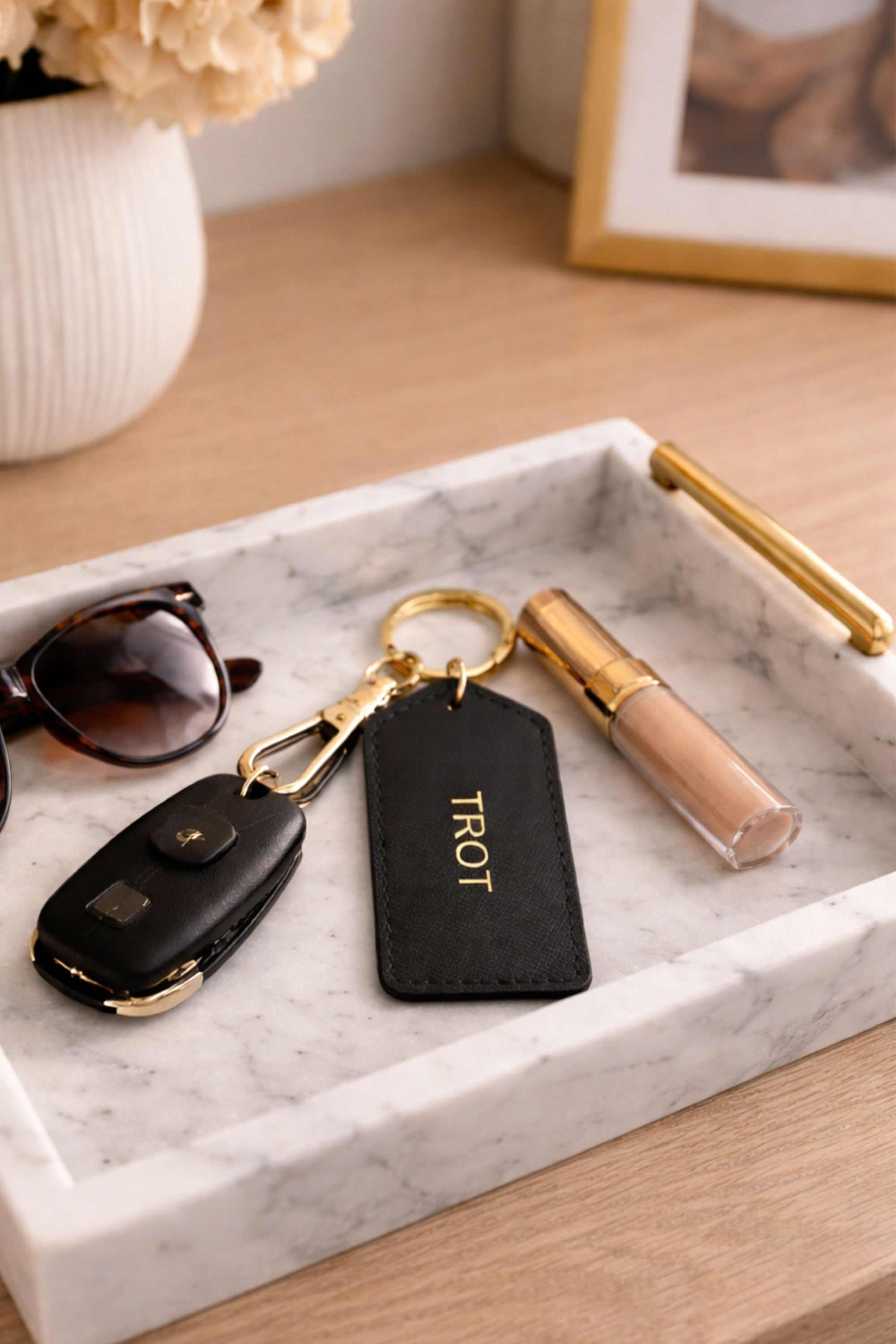 Trot Equestrian Key Ring