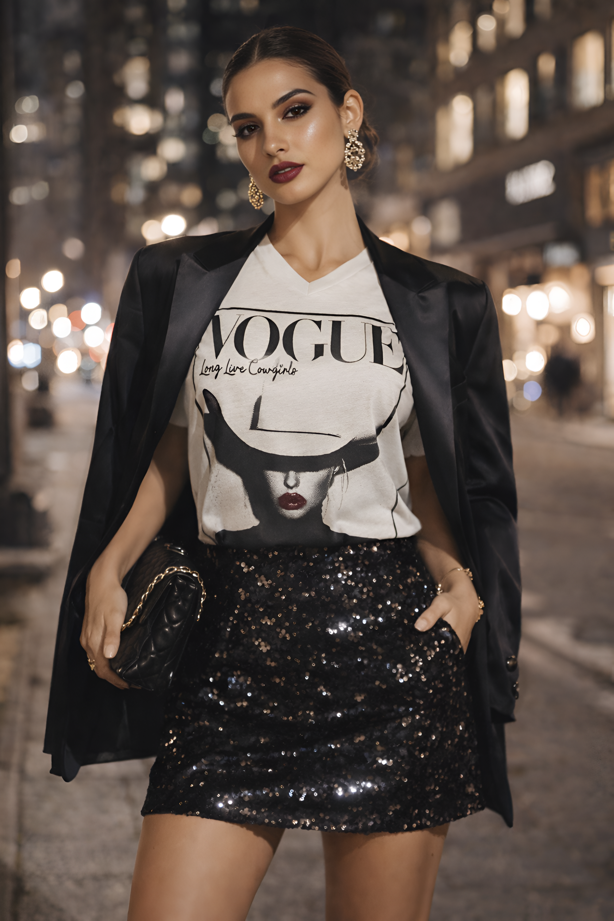 Vogue Cowgirl Graphic Tee