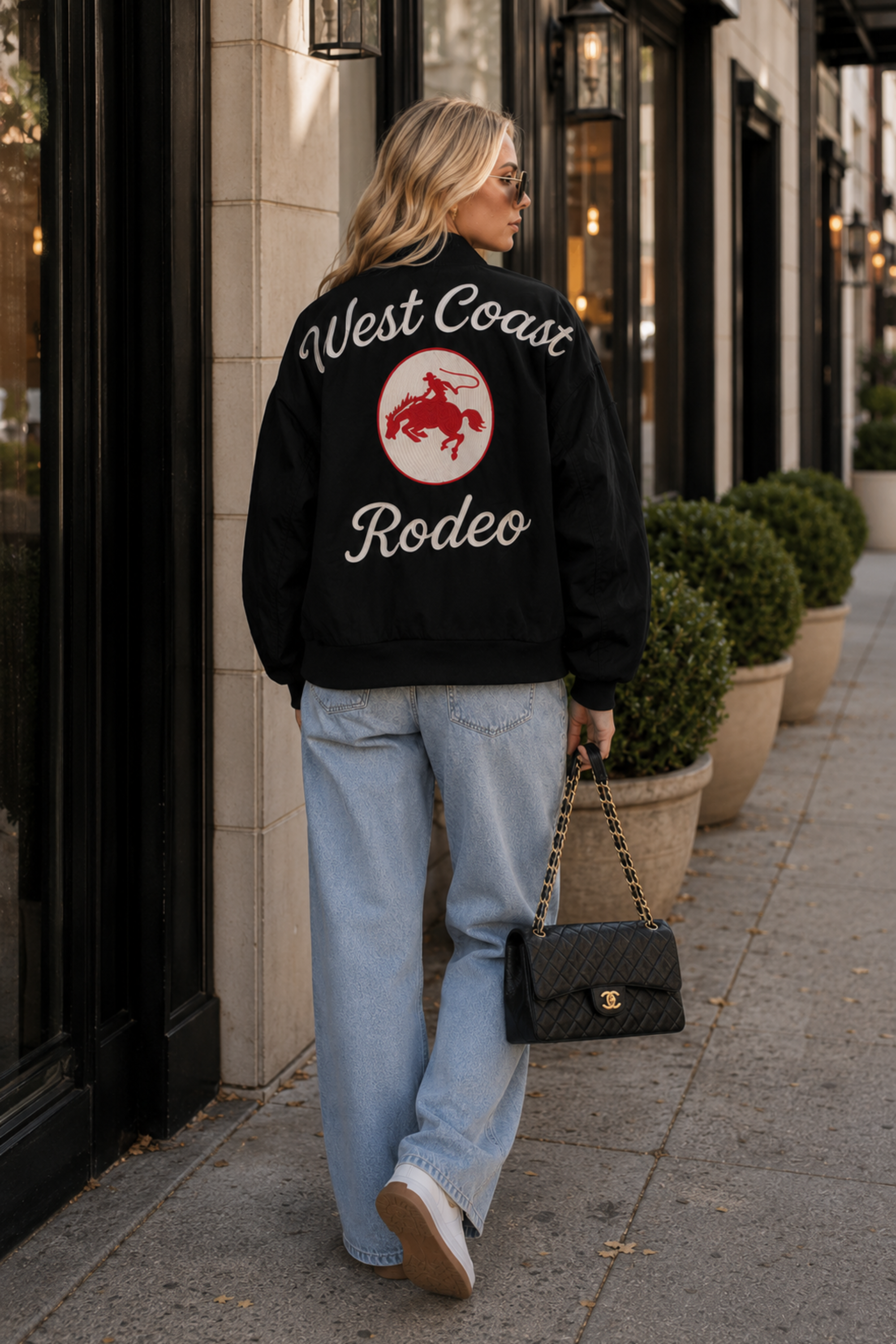 West Coast Rodeo Bomber Jacket - Black
