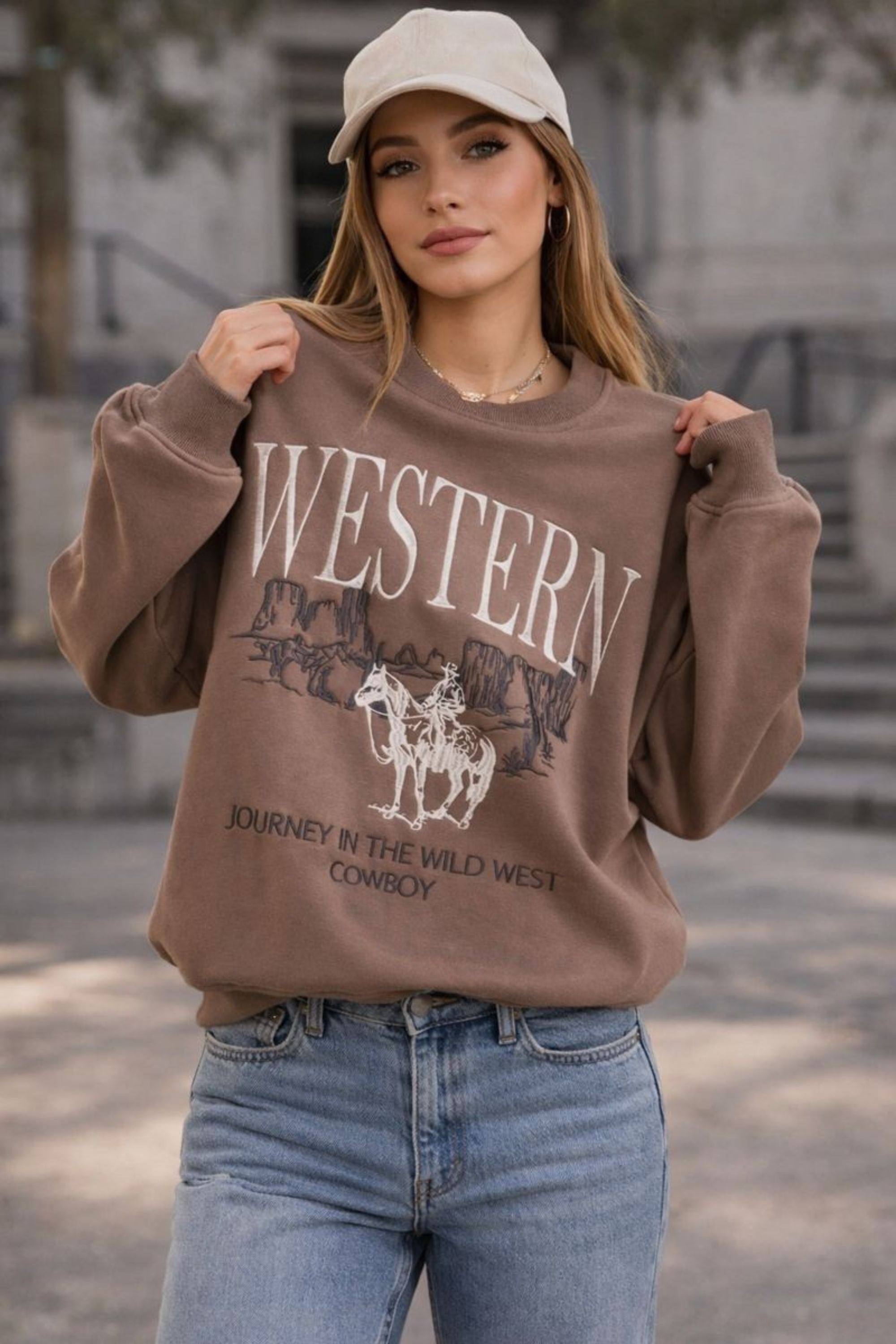 Western Ways Embroidered Sweatshirt