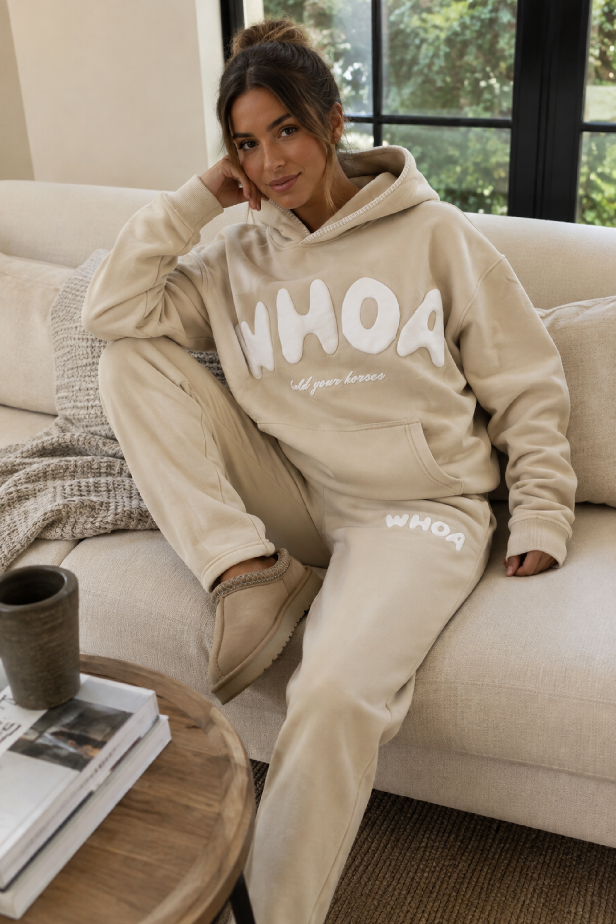 Whoa Hoodie - Fawn