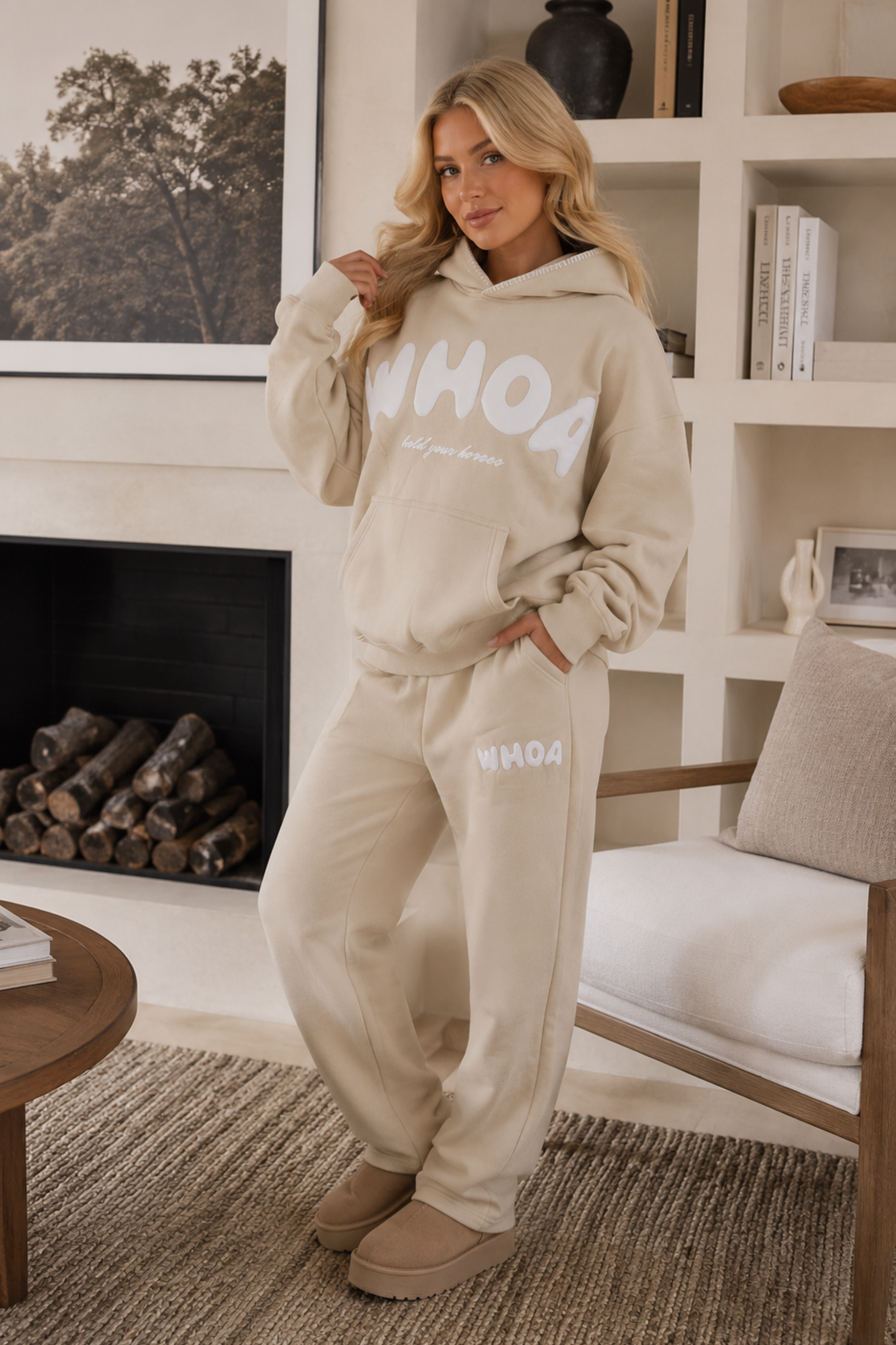 Whoa Hoodie - Fawn