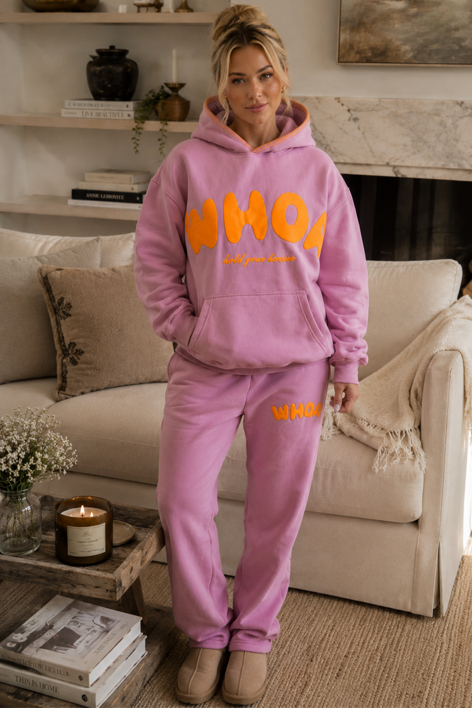 Whoa Sweatpant - Poppy