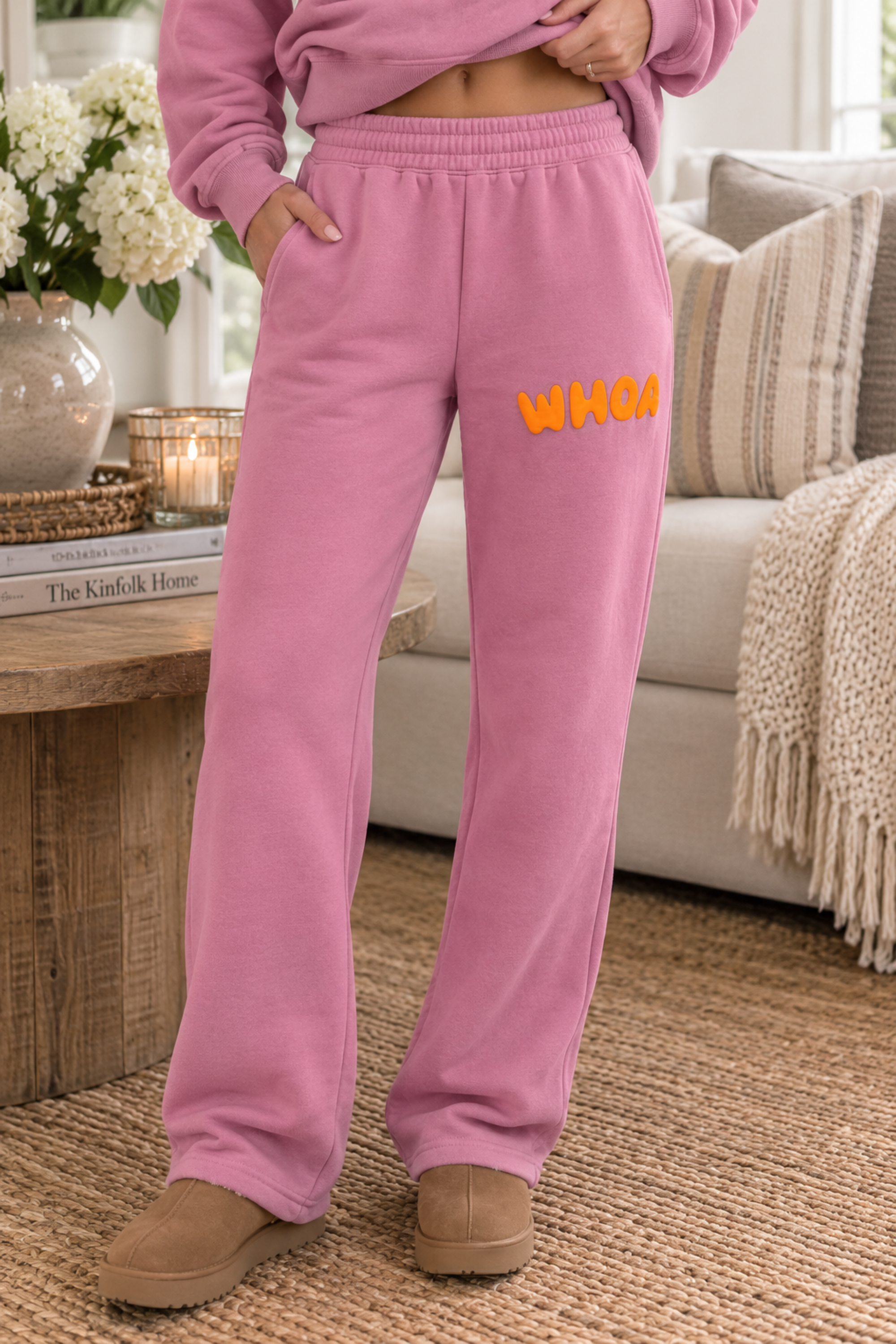 Whoa Sweatpant - Poppy