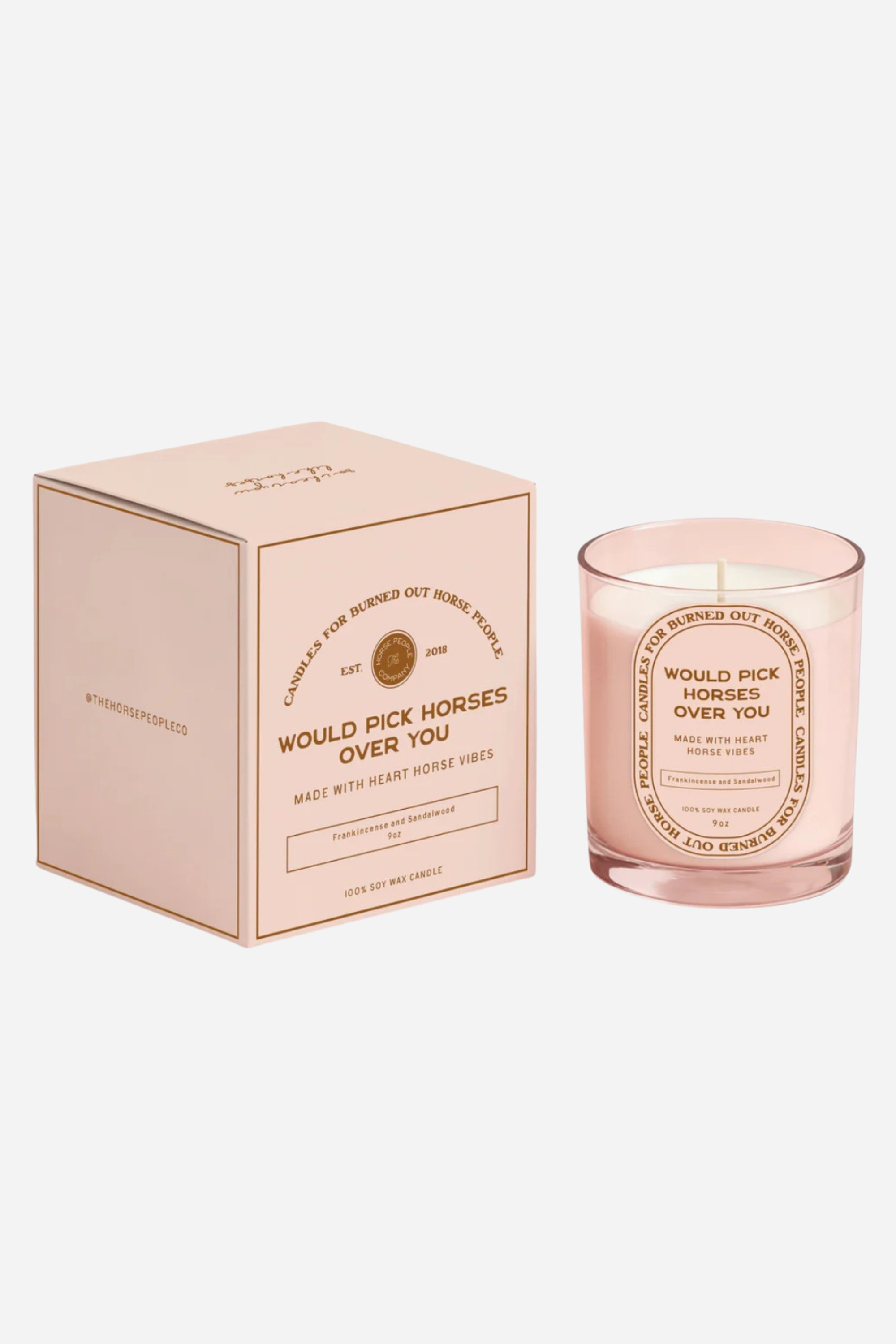 Would Pick Horses Over You Candle