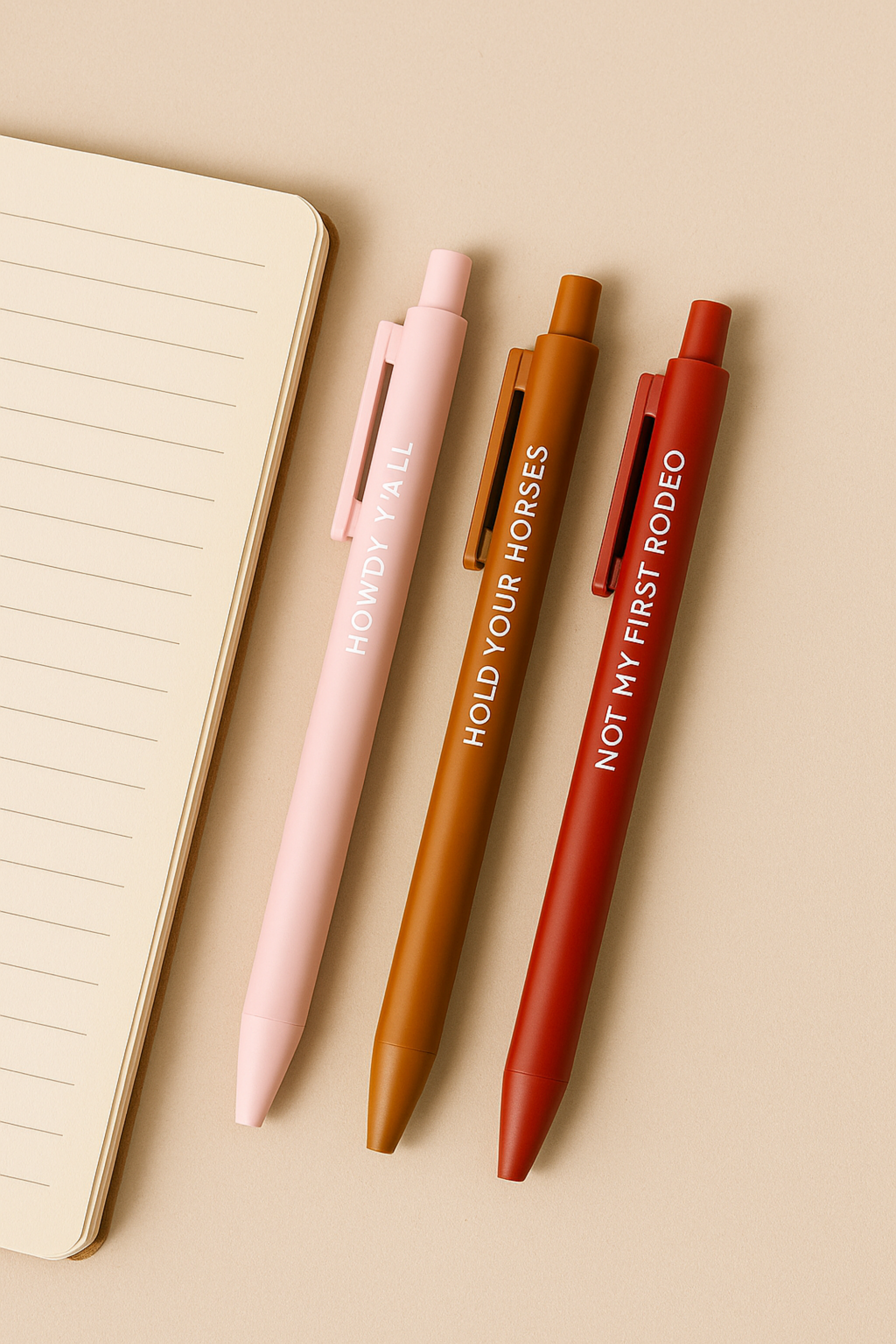 ruff house print shop stylish equestrian yeehaw western gel pen set