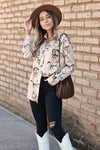 mazik stylish equestrian addison horse print top